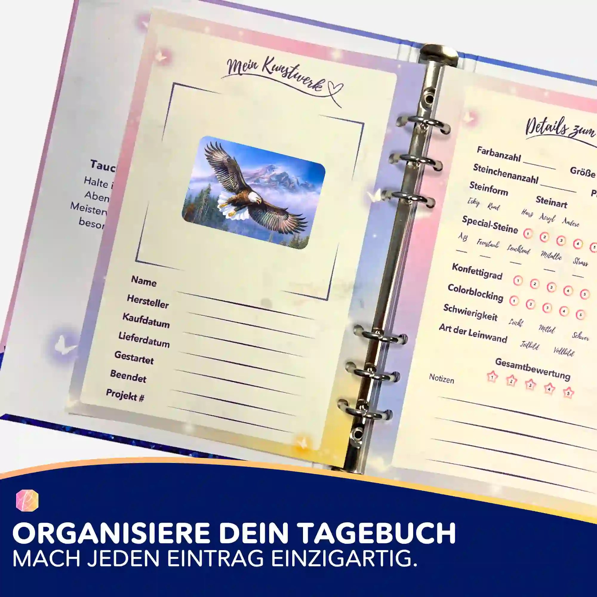 Aufkleber 5er-Set - Adler der Berge