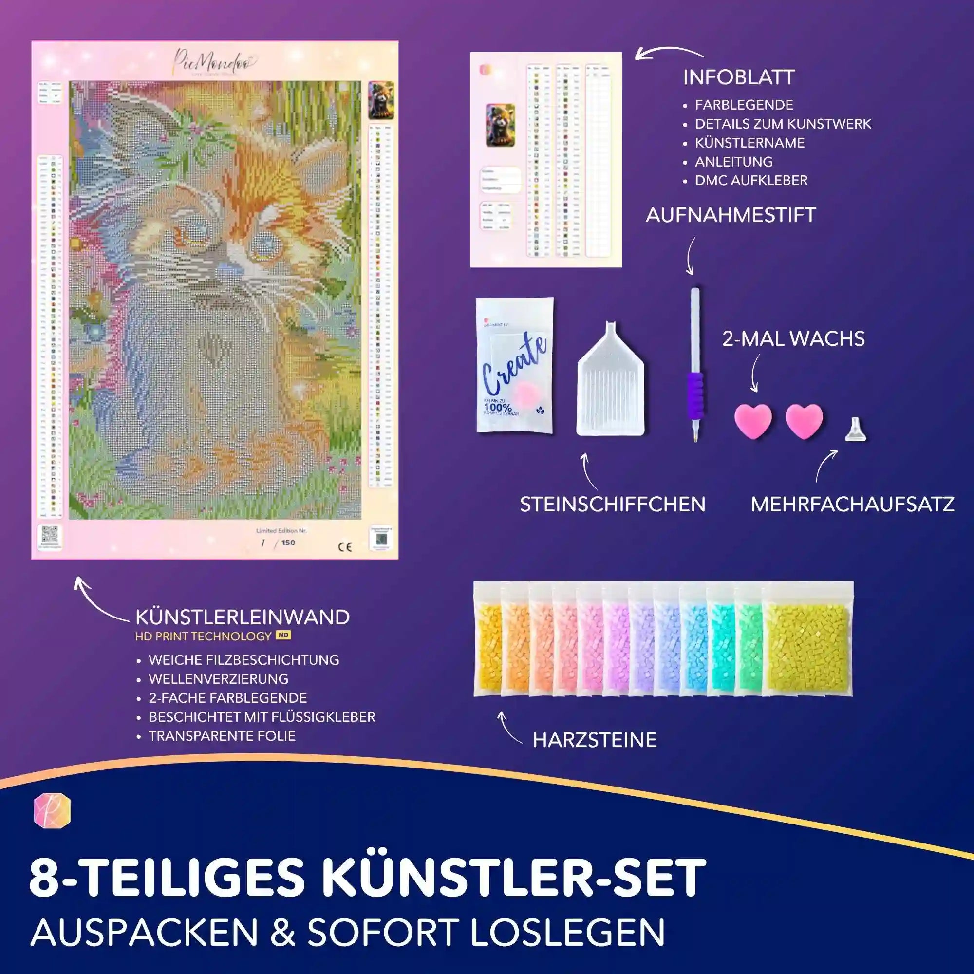 Diamond Painting - Kind des Waldes "Limited Edition"