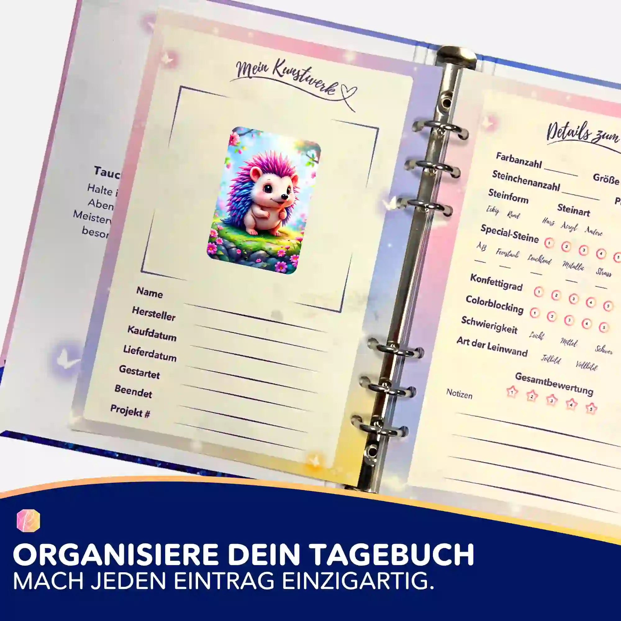 Aufkleber 5er-Set - Igel Ilay