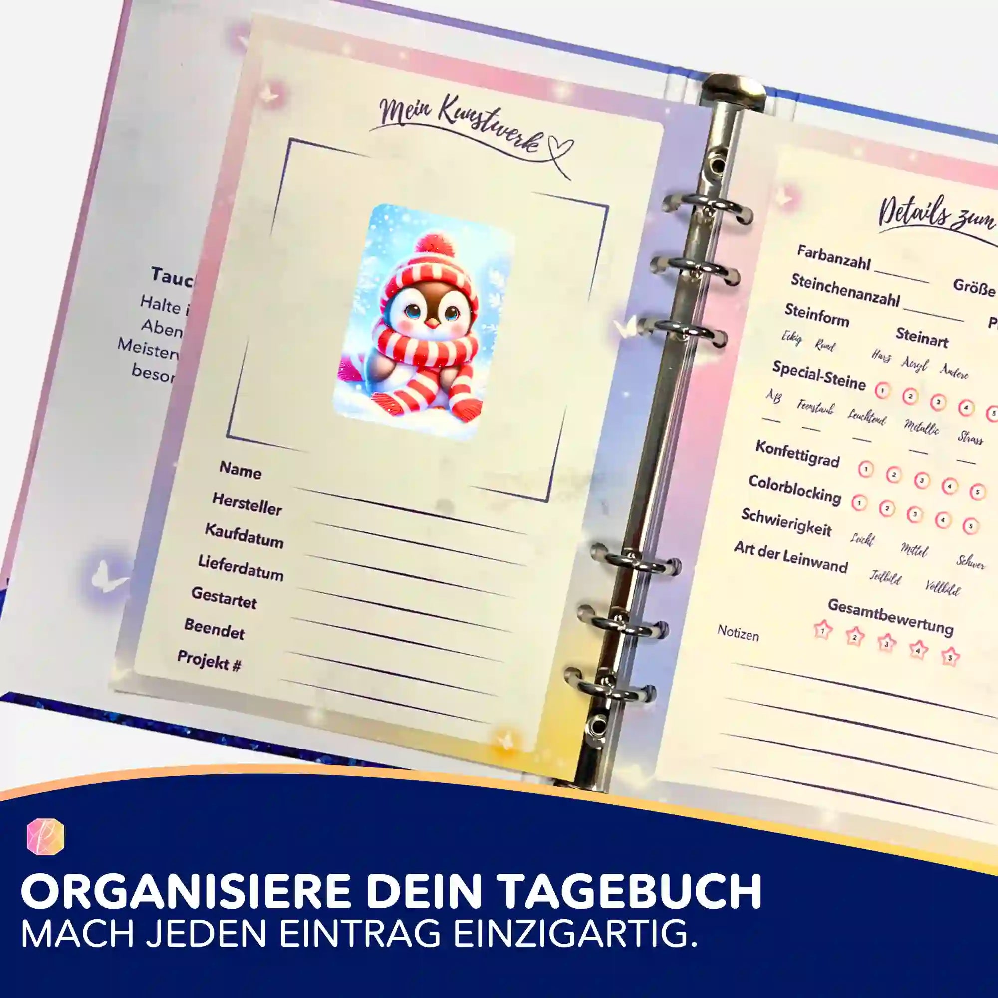 Aufkleber 5er-Set - Kleiner Pinguin Pixie