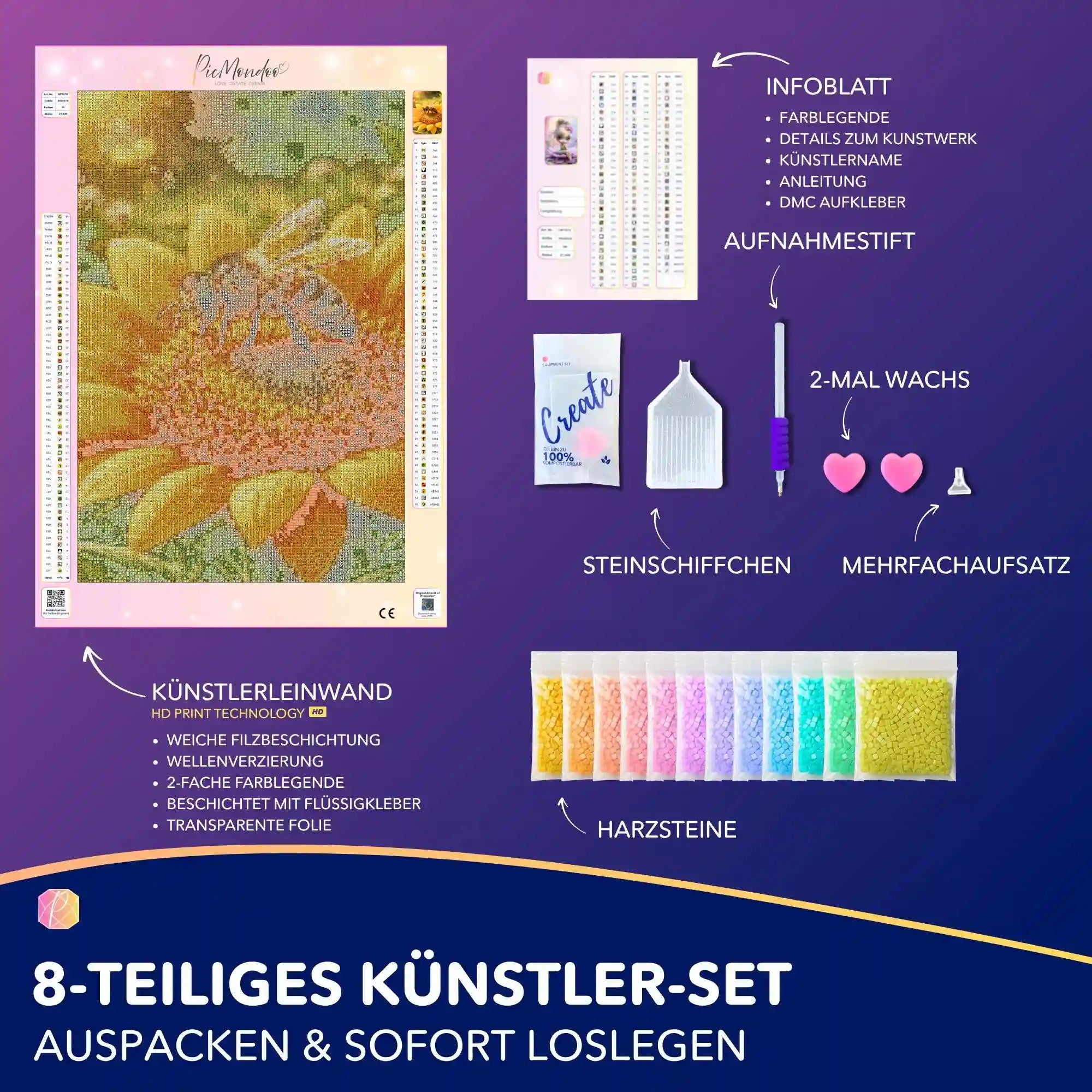Diamond Painting 7 Tage Special - Sonnenbotin, Saat der Fülle