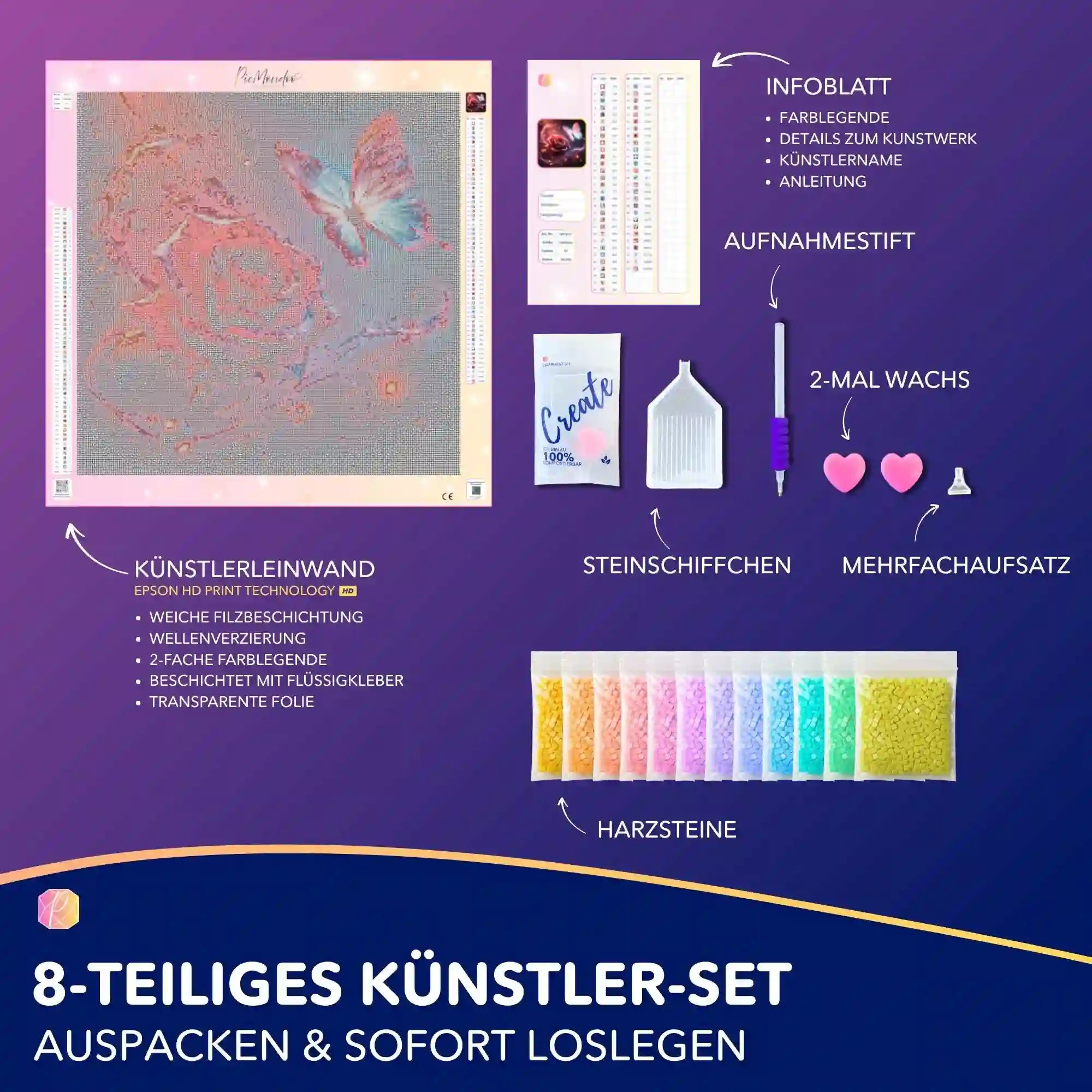 Diamond Painting 7 Tage Special - Samt & Feuer