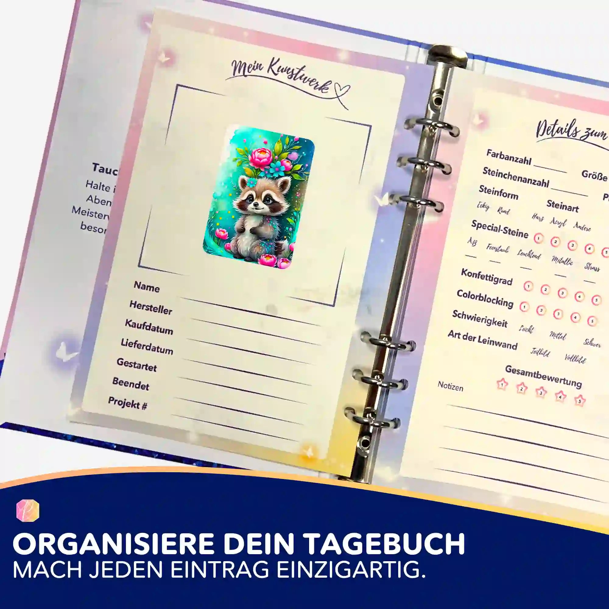 Aufkleber 5er-Set - Willi liebt Blumen "Limited Edition"