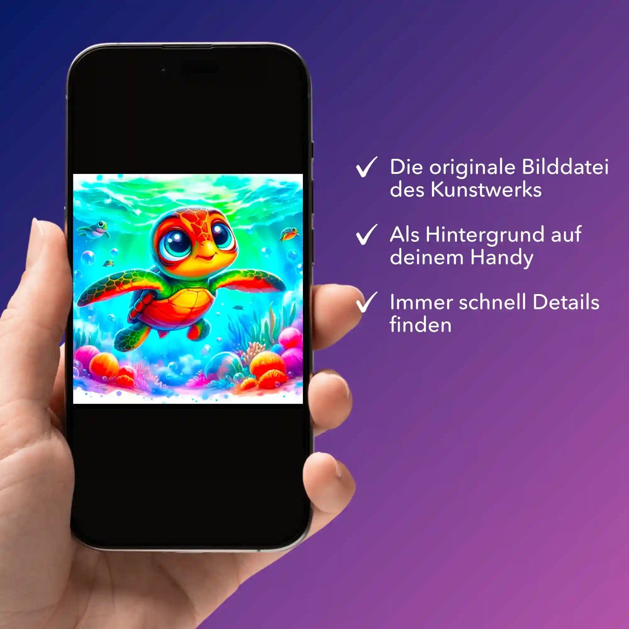 Digitale Bildmappe - Lotta, die kleine Meeresschildkröte