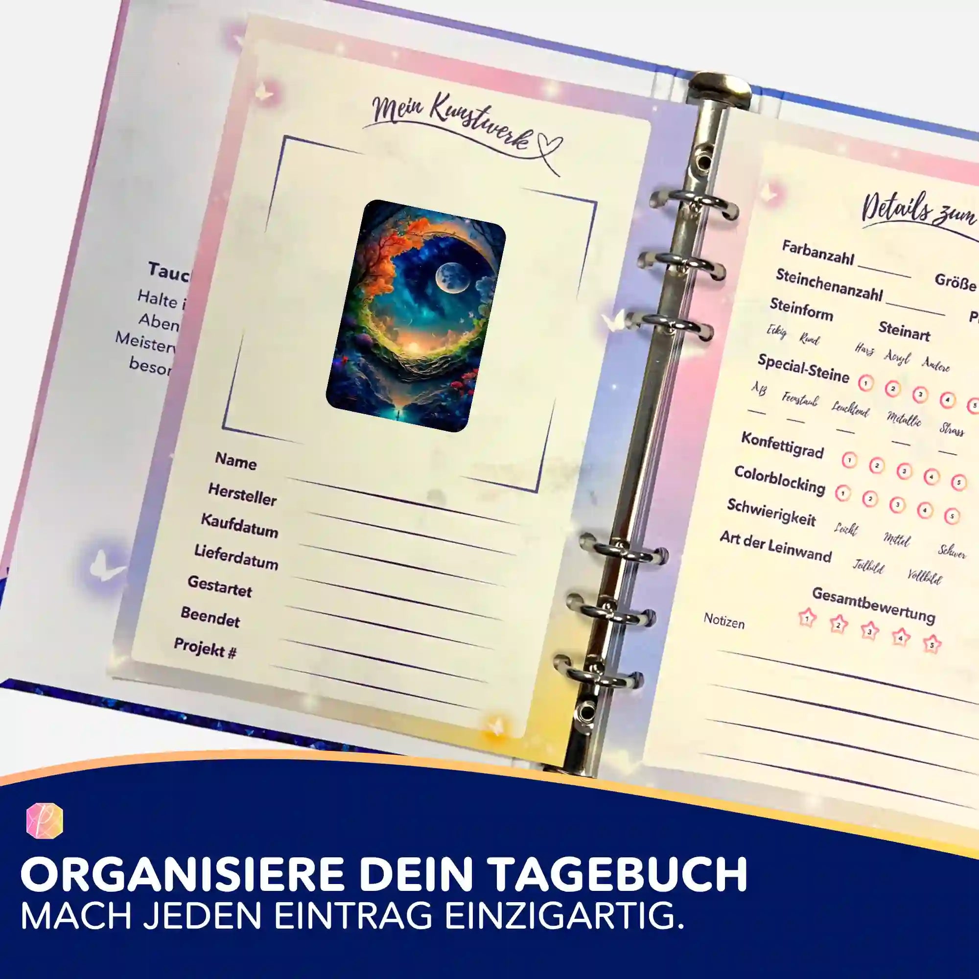 Aufkleber 5er-Set - Mondblick "Limited Edition"
