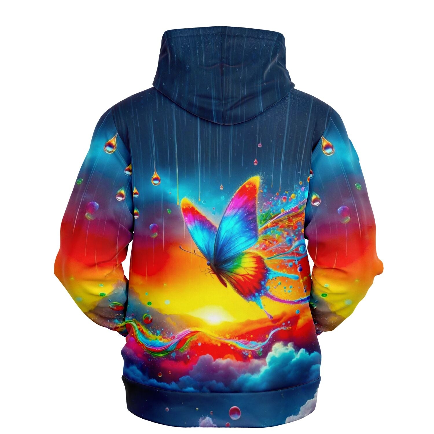 Dreamer Hoodie - 100 Farben Special - Schmetterlinge im Regenbogenfluss