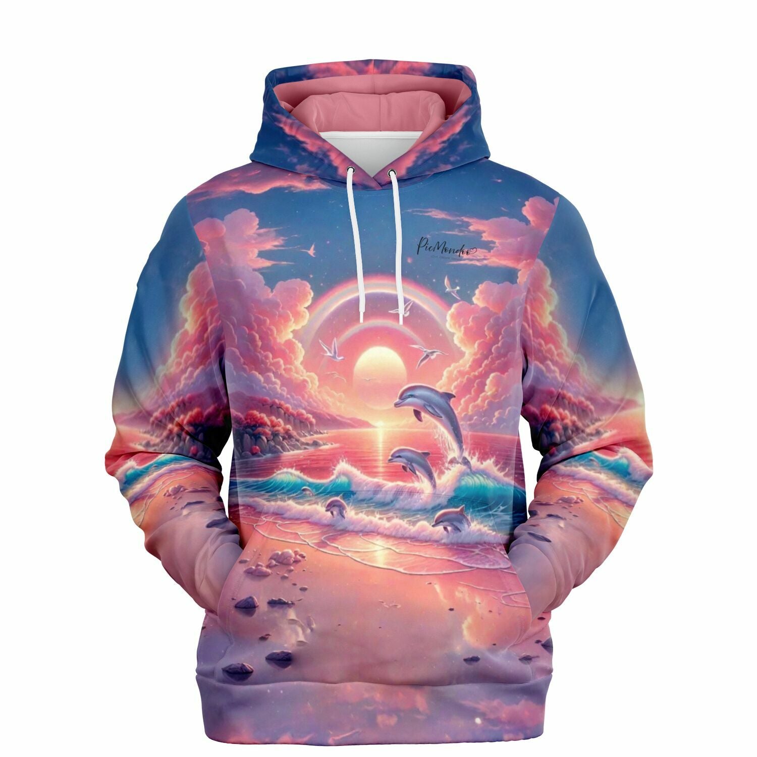 Dreamer Hoodie - Pinkes Meeresrauschen