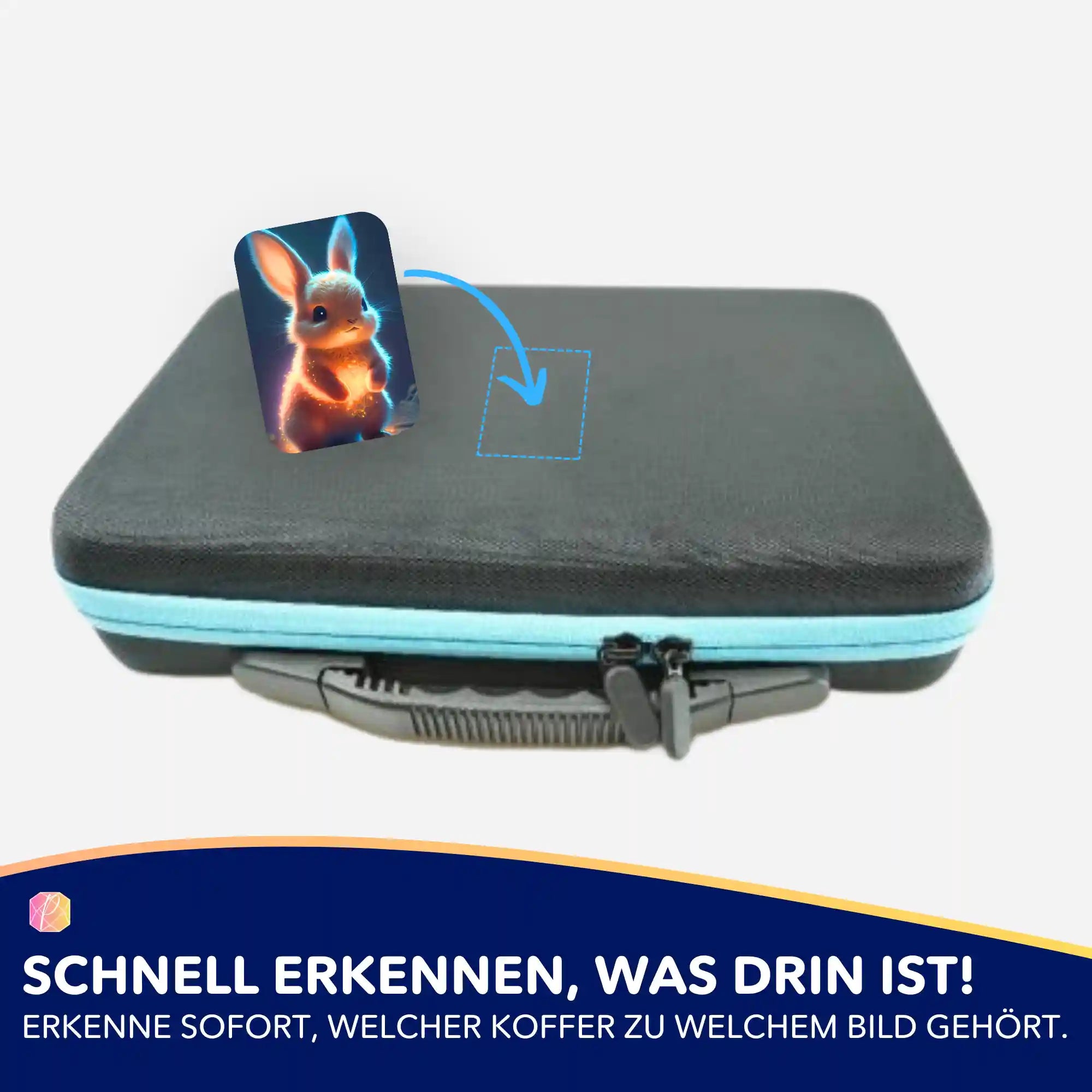 Aufkleber 5er-Set - Funkelhäschen