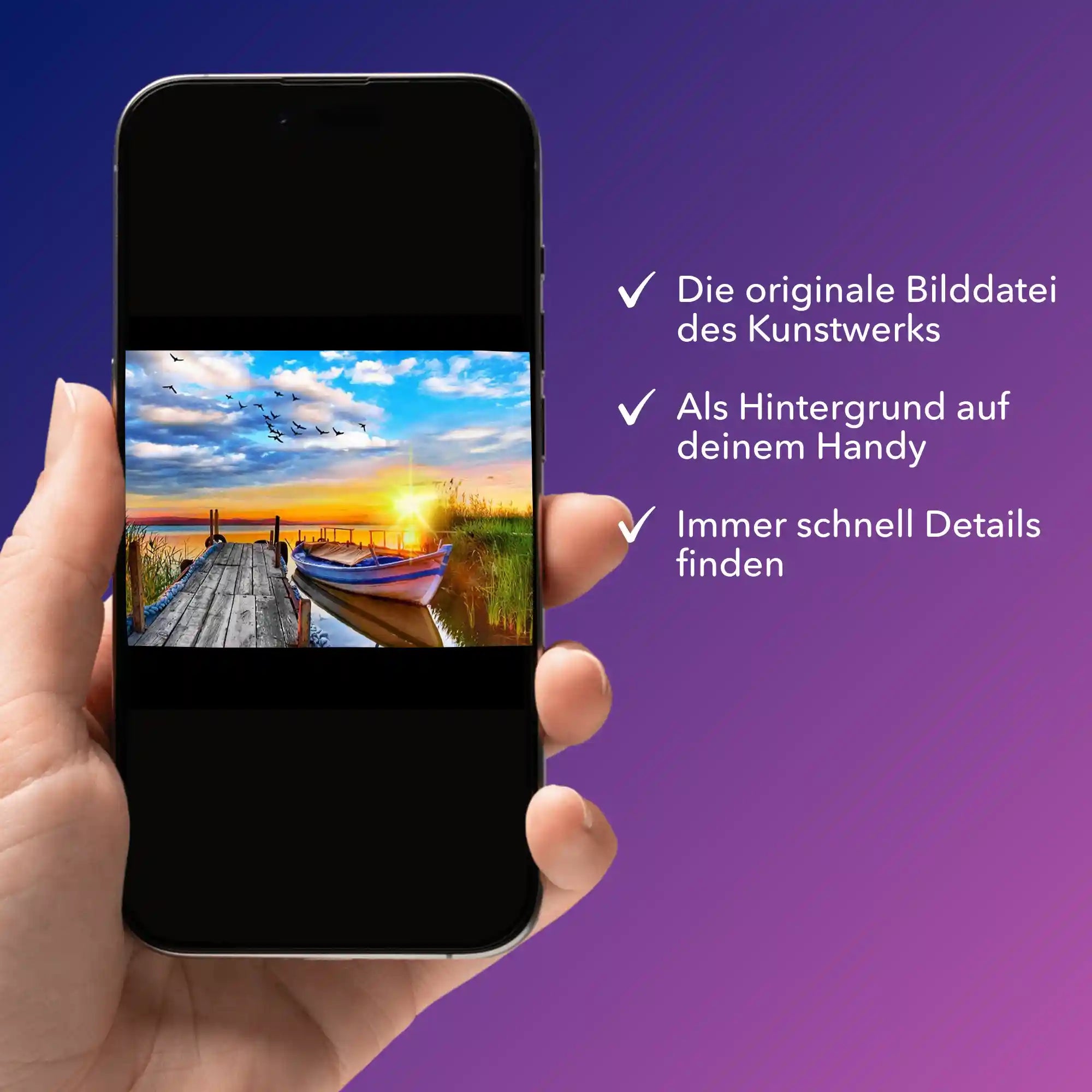 Digitale Bildmappe - Sonniger Abend am See