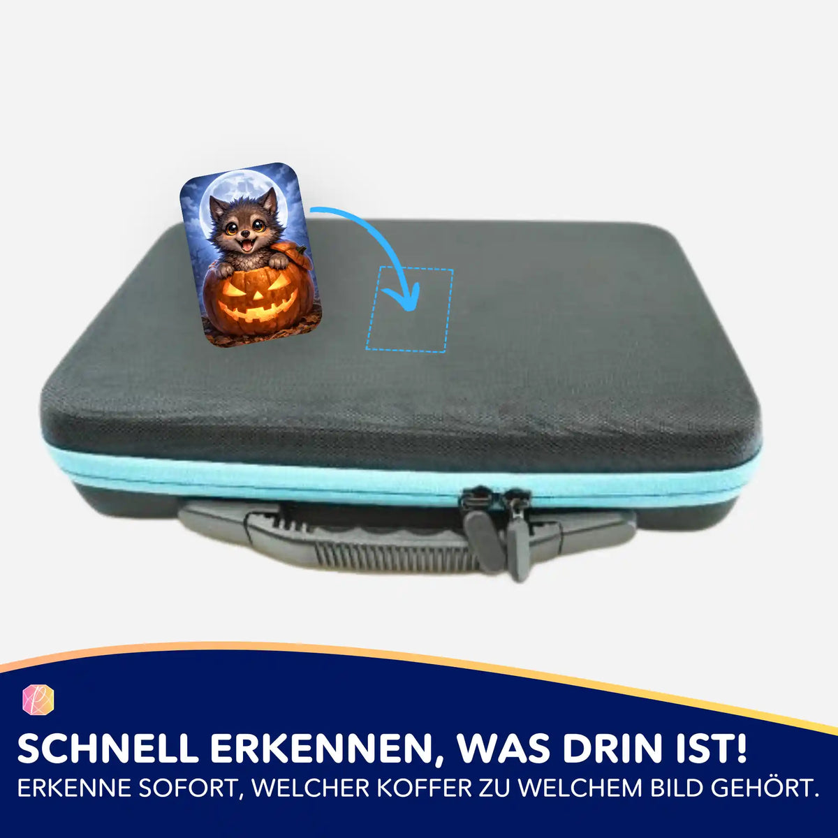 Wolf-Sticker für Diamond Painting Koffer zur Organisation von Diamanten Painting Zubehör