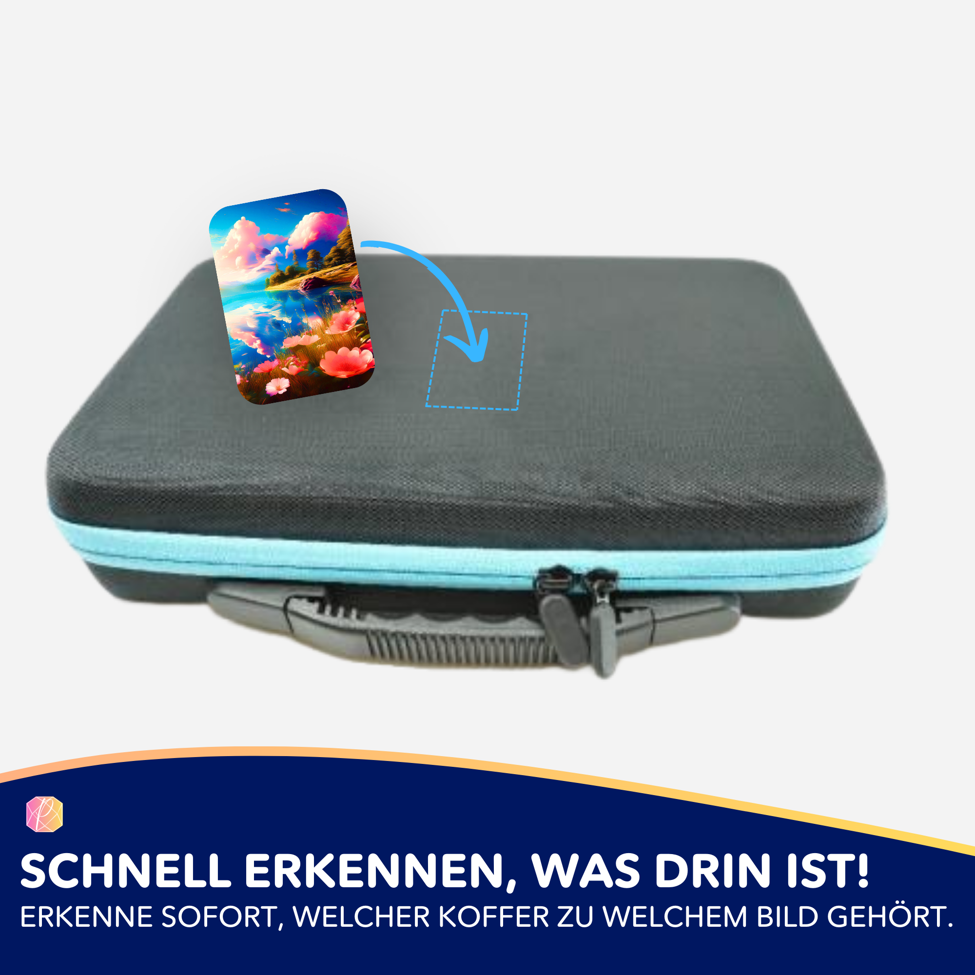 Aufkleber 5er-Set - Blick auf den See