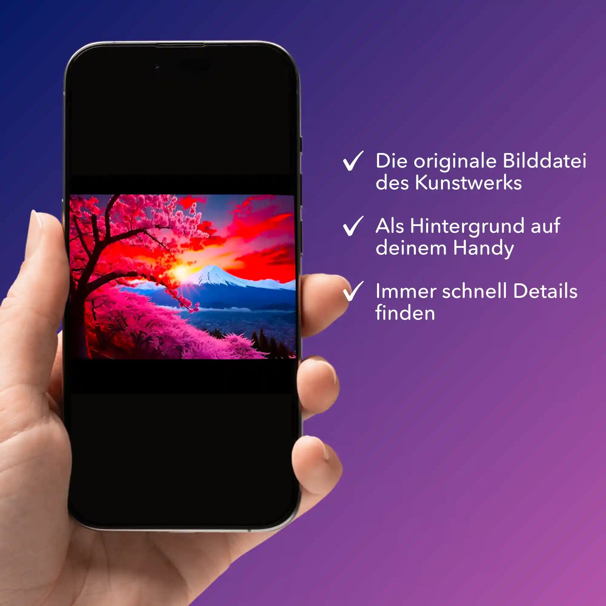 Digitale Bildmappe - Berg der Kirschblüten