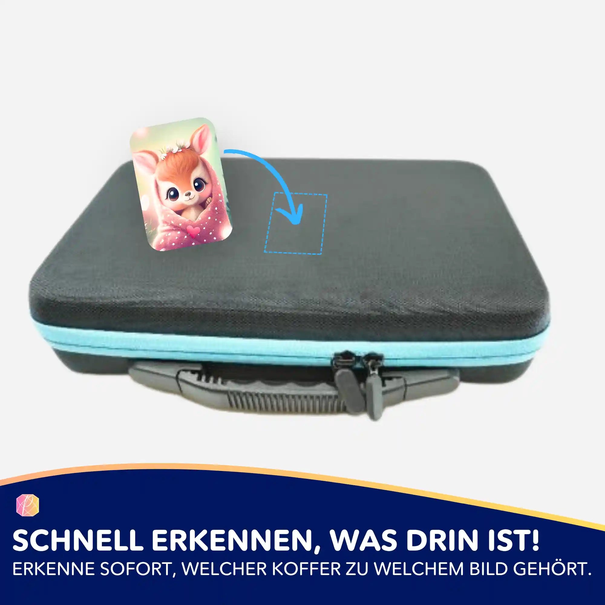 Aufkleber 5er-Set - Süsses Rehkitz