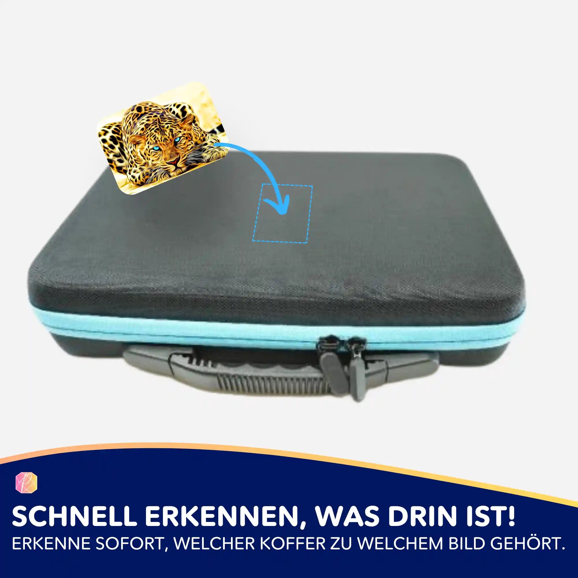 Aufkleber 5er-Set - Leopard Blue Eyes MINI