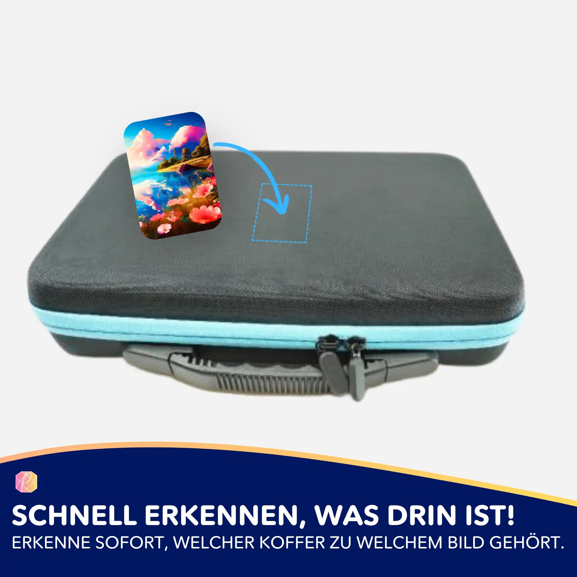 Aufkleber 5er-Set - Blick auf den See