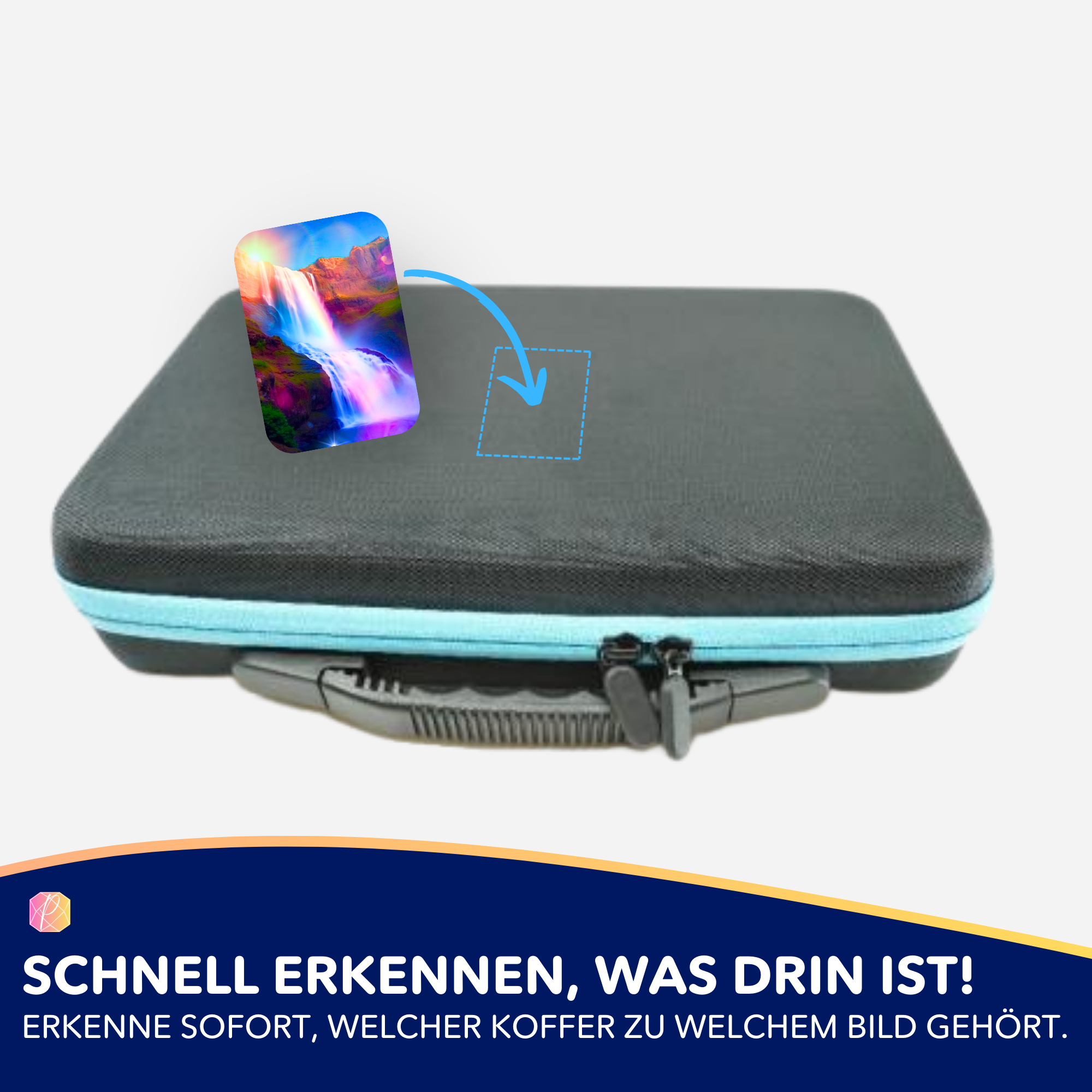 Aufkleber 5er-Set - Glanz des Wasserfalls