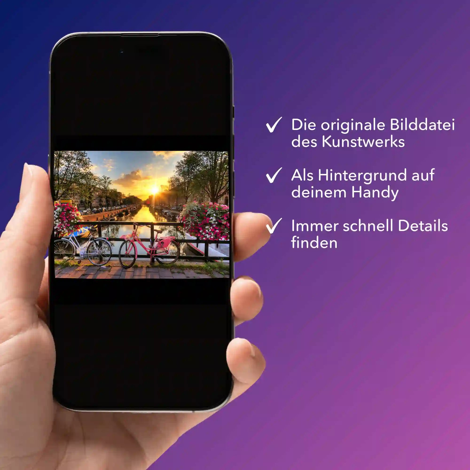 Digitale Bildmappe - Sonnenuntergang in Amsterdam