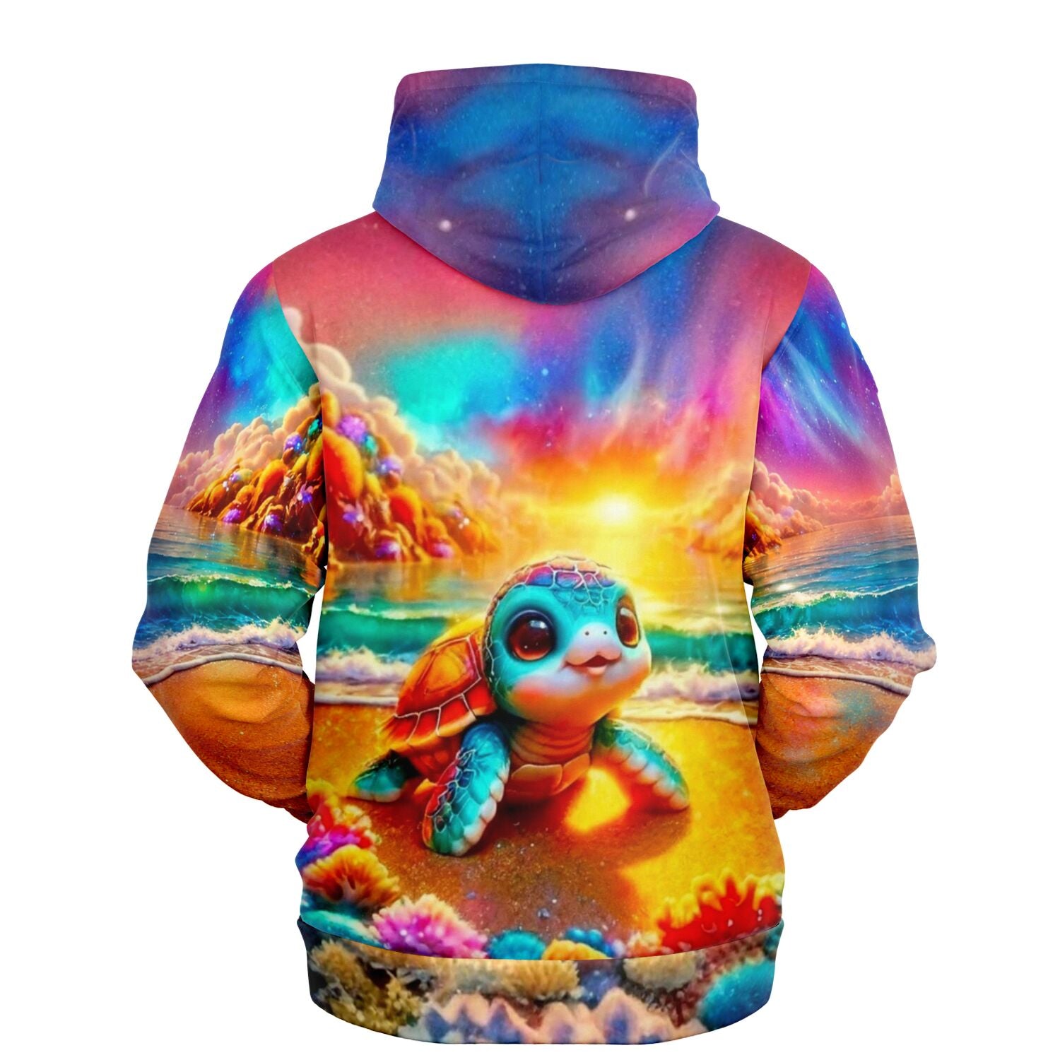 Dreamer Hoodie - 100 Farben Special - Schildkröte am Funkelstrand