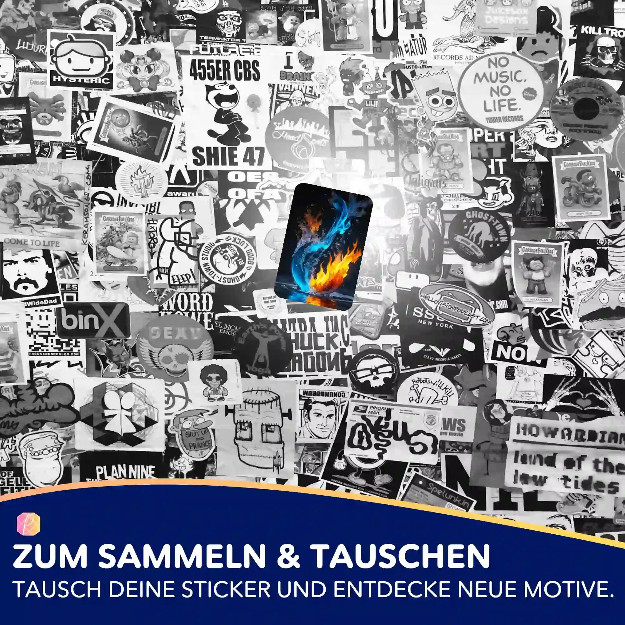 Aufkleber 5er-Set - Zusammenspiel der Elemente "Limited Edition"