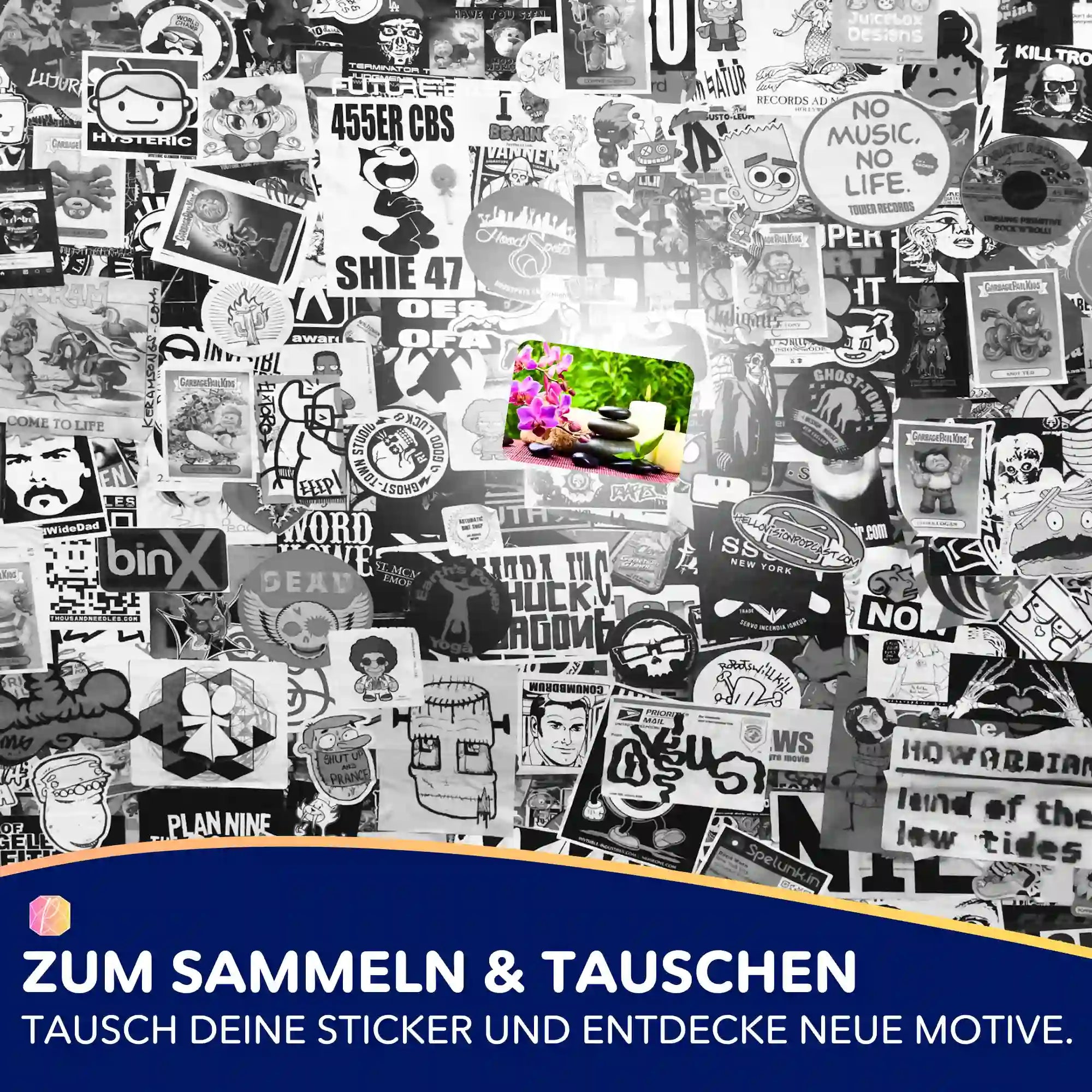 Aufkleber 5er-Set - Oase der Entspannung