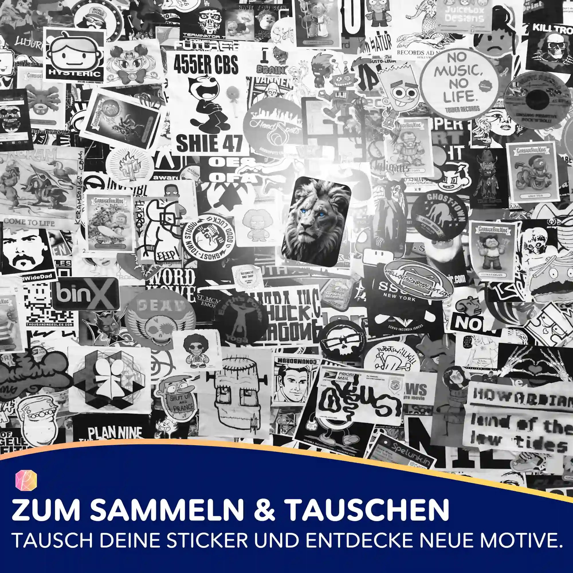 Aufkleber 5er-Set - Leo Löwe