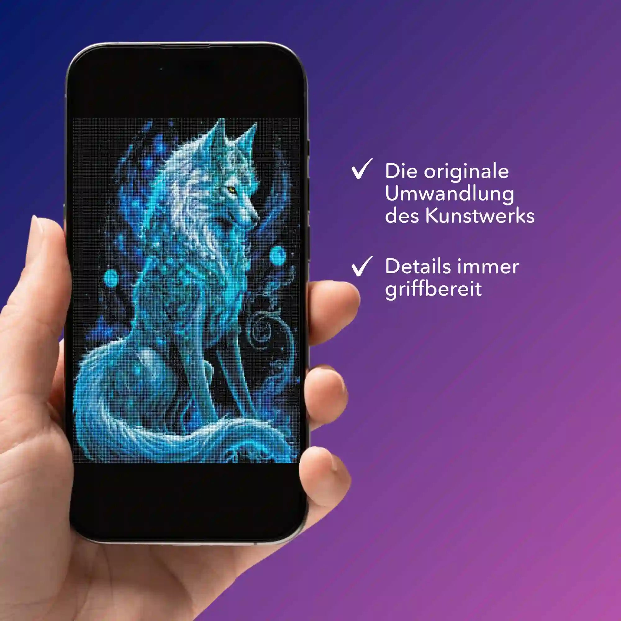 Digitale Bildmappe - Verzauberter Wolf