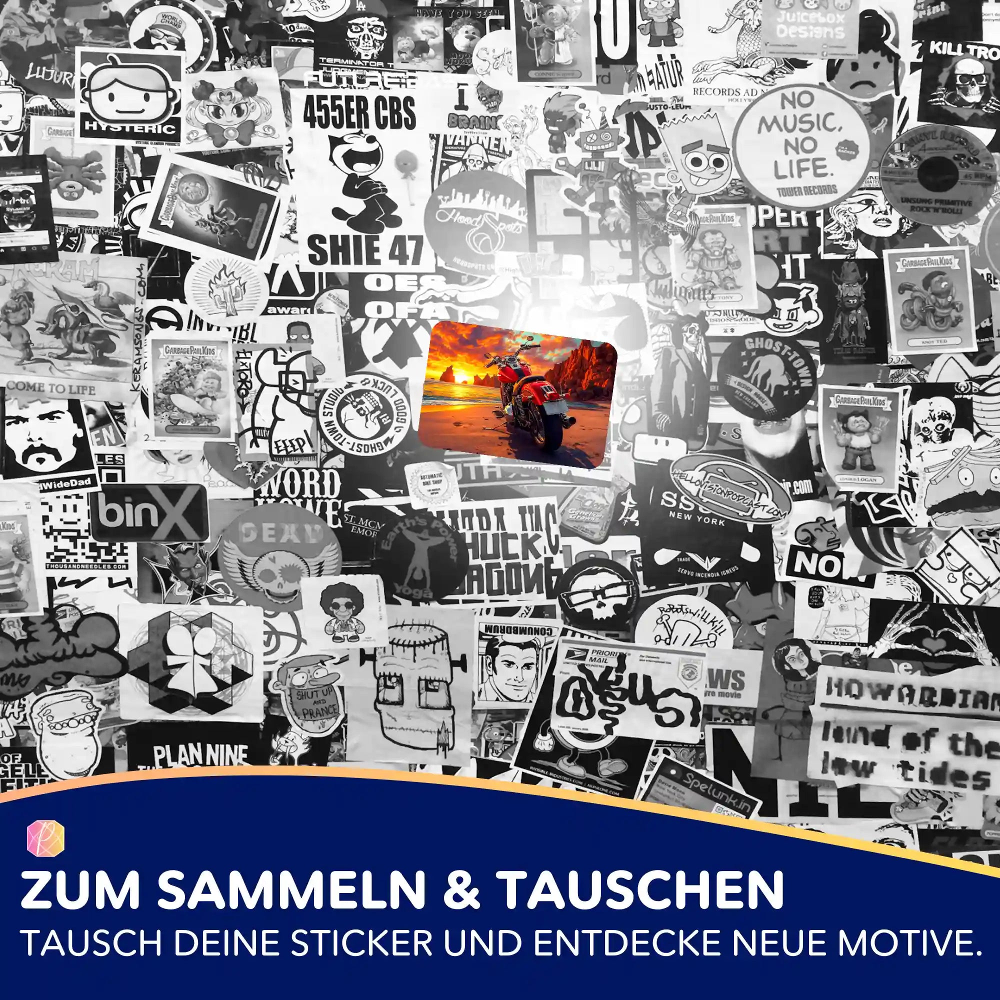 Aufkleber 5er-Set - Nächster Halt Horizont
