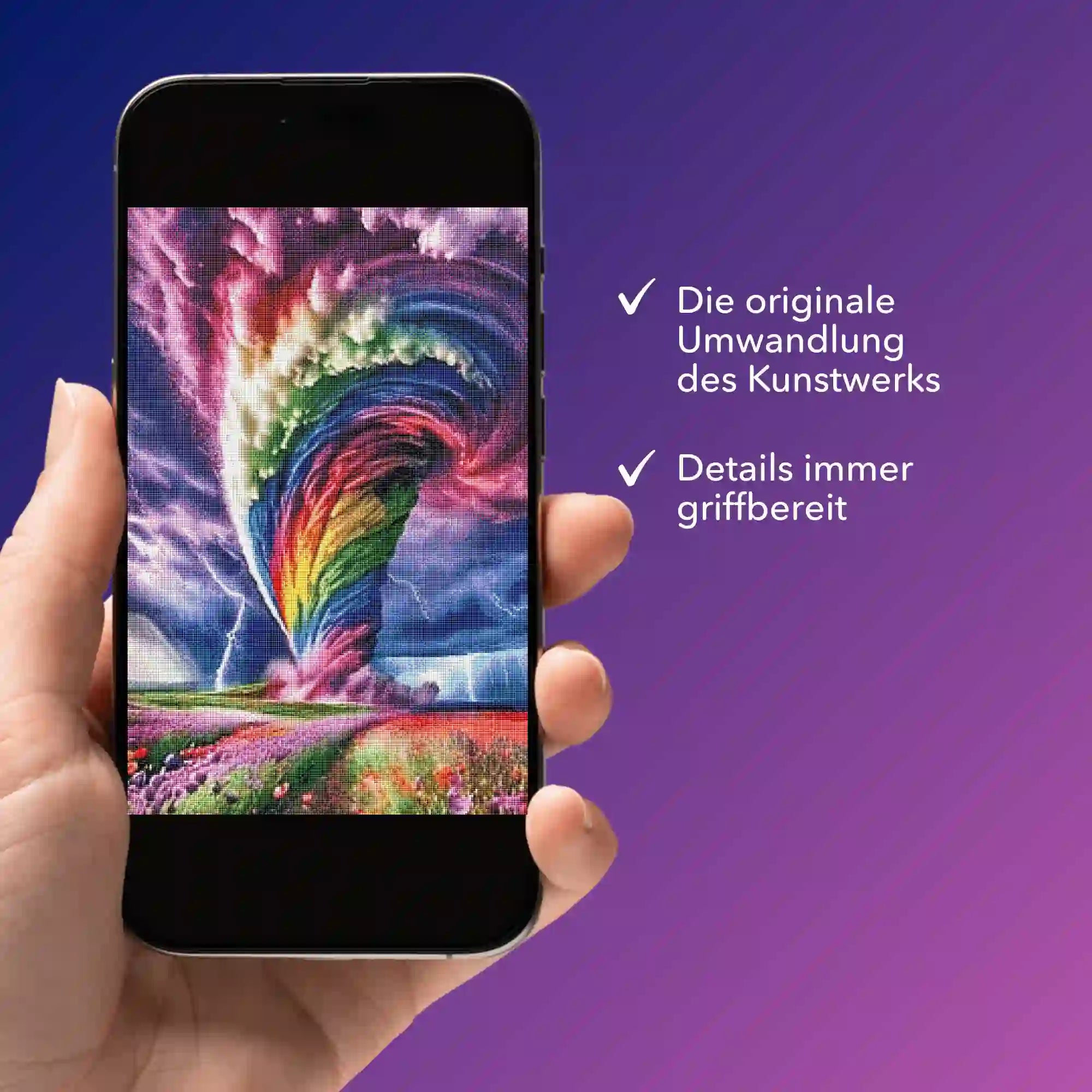 Digitale Bildmappe - Wirbelsturm der Farben