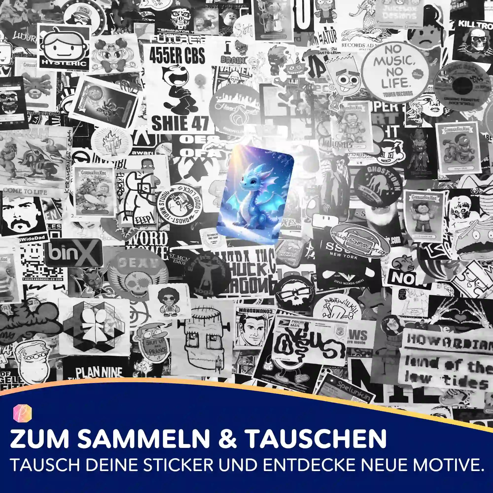 Aufkleber 5er-Set - Licht des Nordens Seren