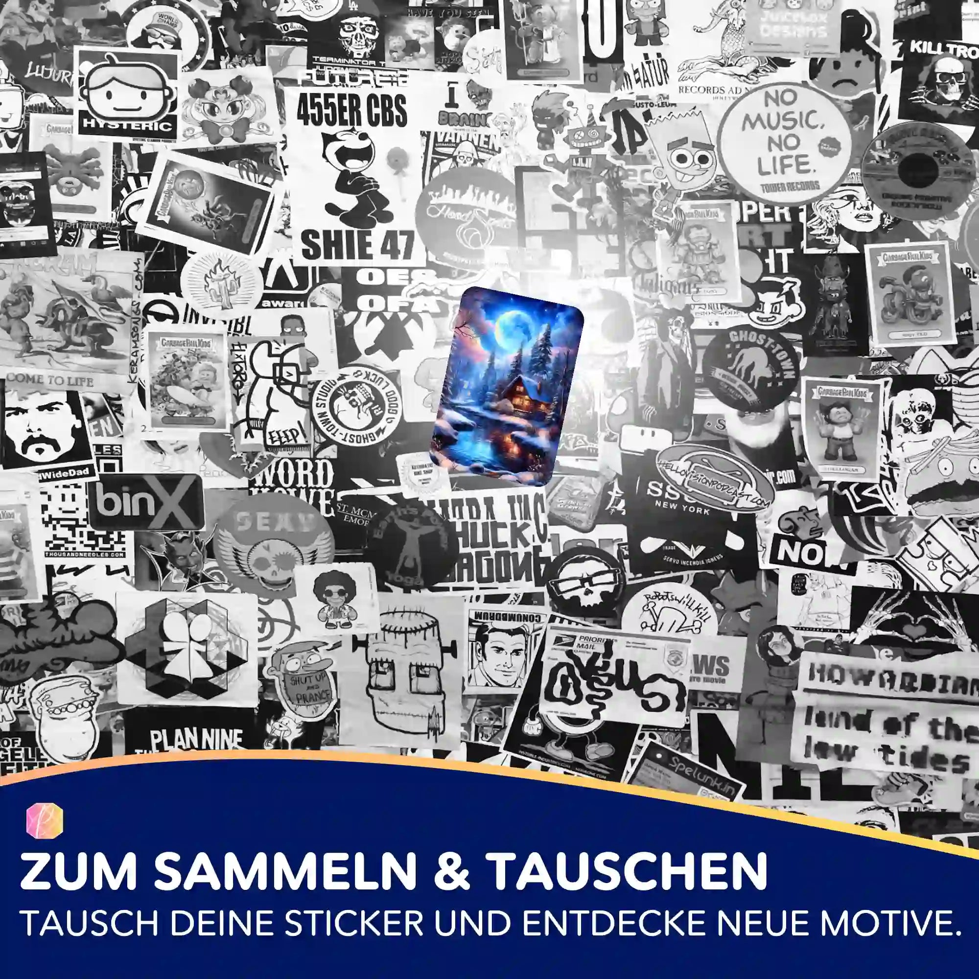 Aufkleber 5er-Set - Zuflucht im Silberlicht "Limited Edition"