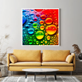 Diamond Painting AB Special Wandgestaltung Colorful raindrops