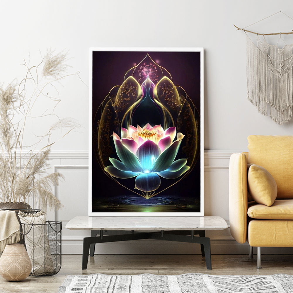 Diamond Painting Wandgestaltung Mystische Blume