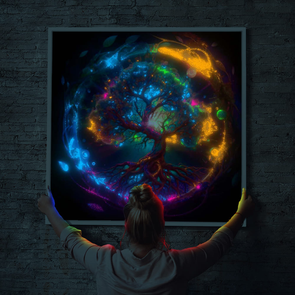 Diamond Painting Leuchtbild Special Wandbild Im Kreis der Fantasie