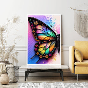 Diamond Painting Wandgestaltung Schmetterlingsfarben