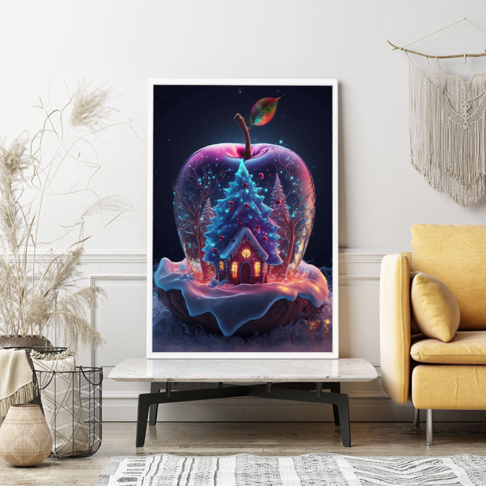 Diamond Painting Wandgestaltung Christmas Apple