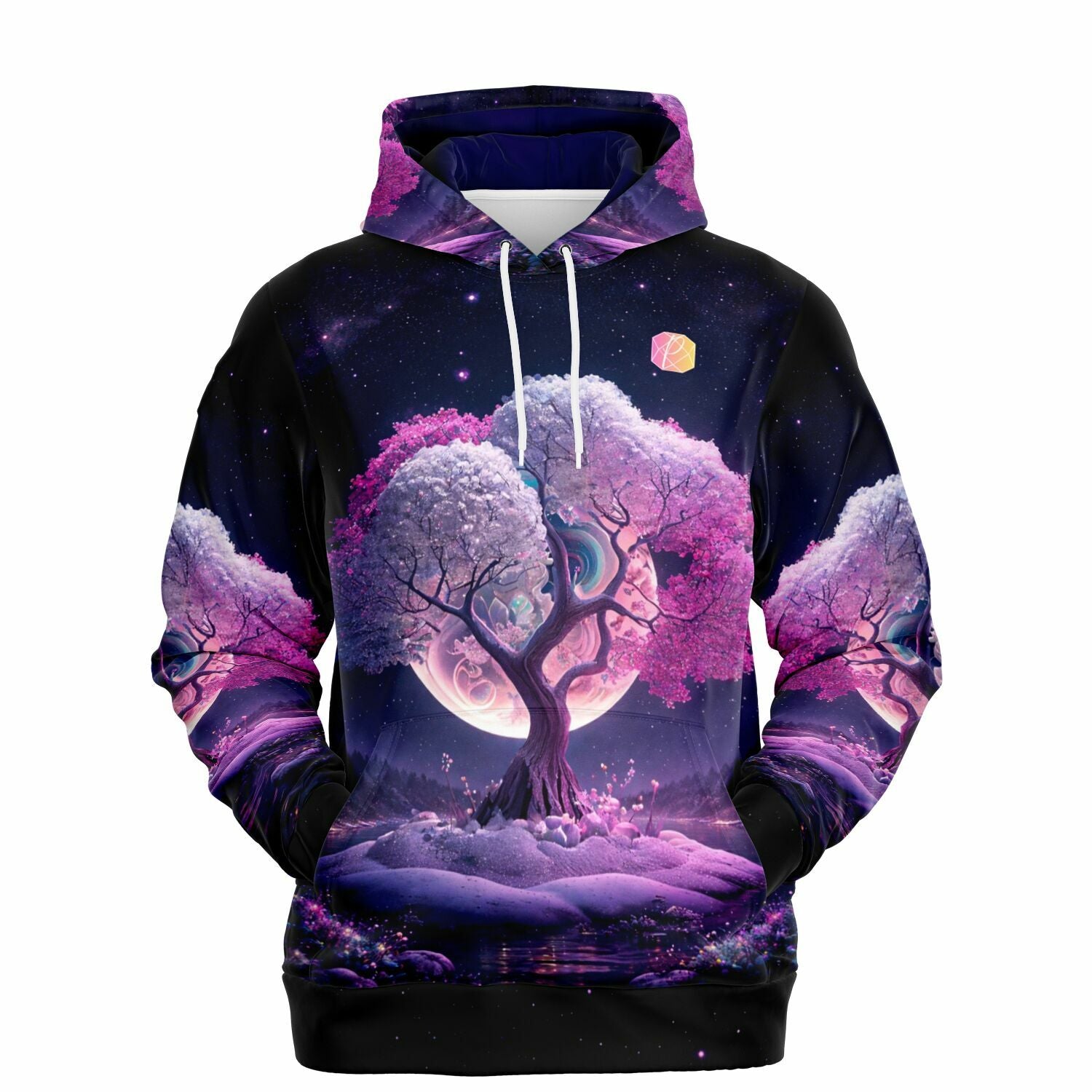 Dreamer Hoodie - Multi Special - Pink Tree at Night