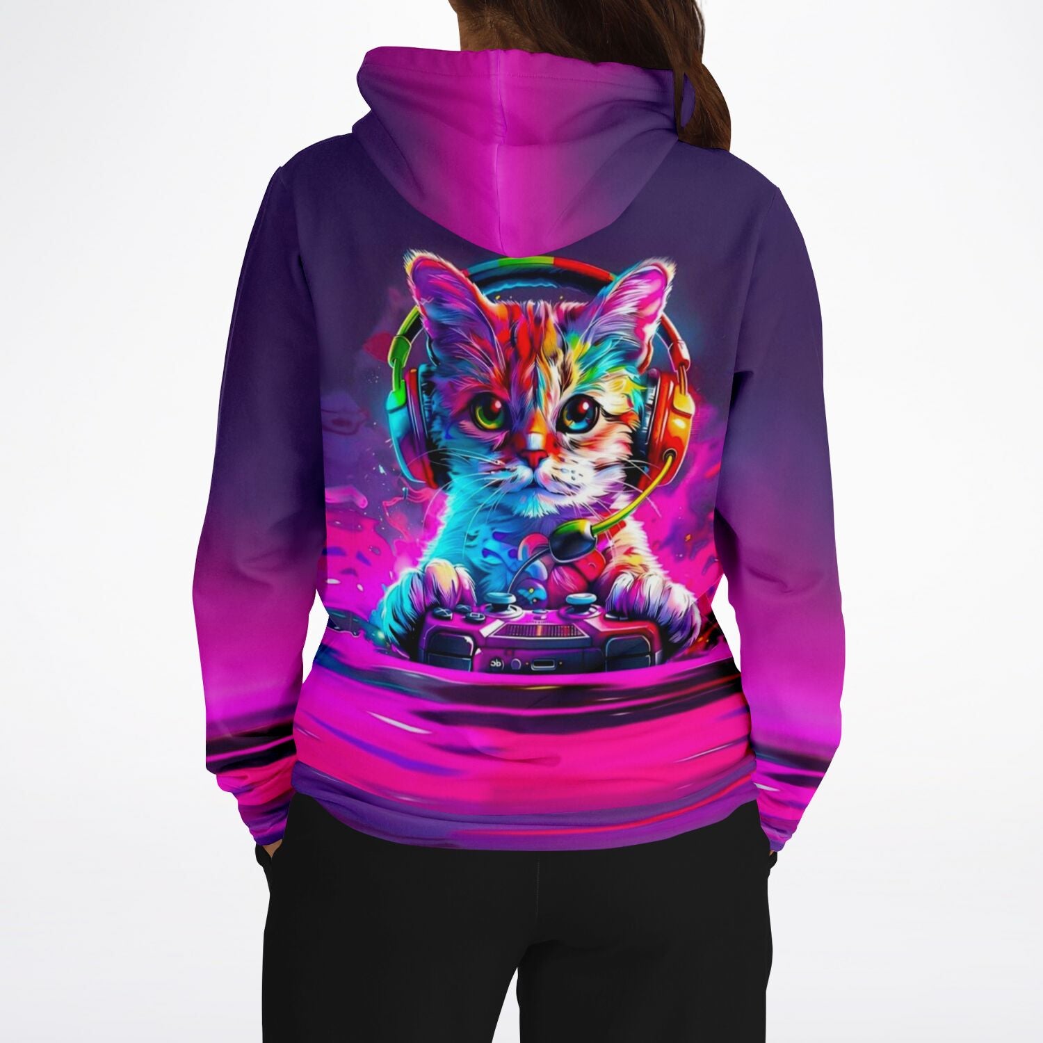 Dreamer Hoodie - Colorful gaming Cat