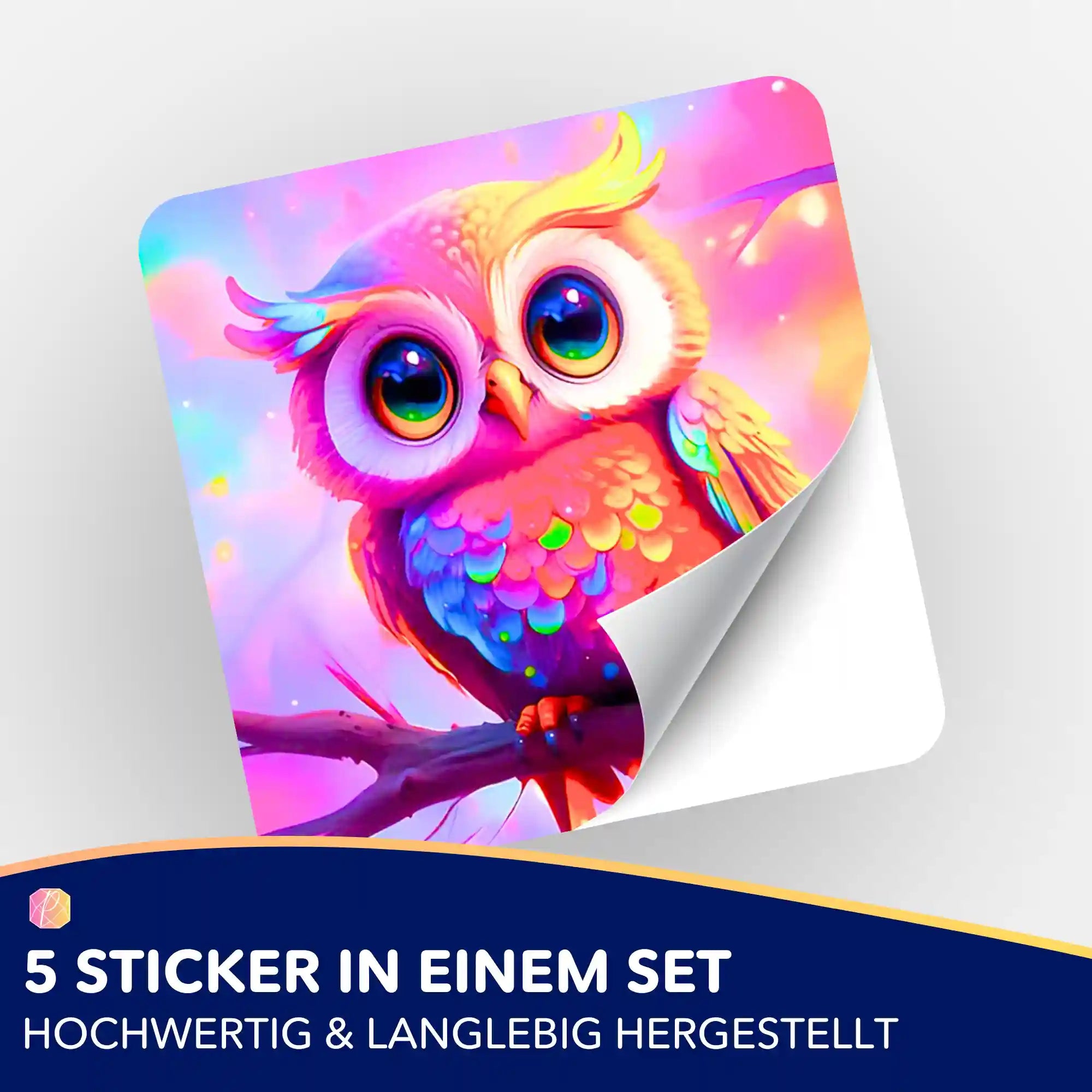 Aufkleber 5er-Set - Eulchen Eulalia