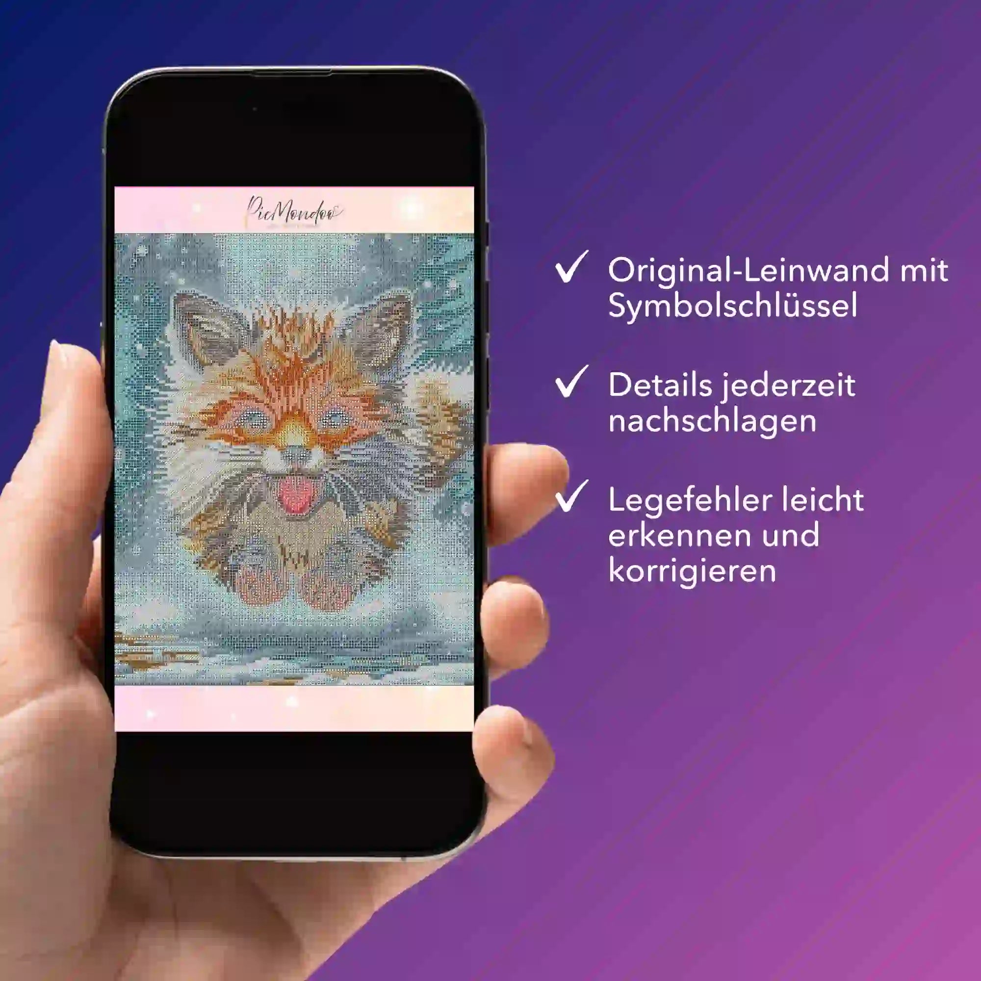 Digitale Bildmappe - Kleiner Fuchs im Winterwald