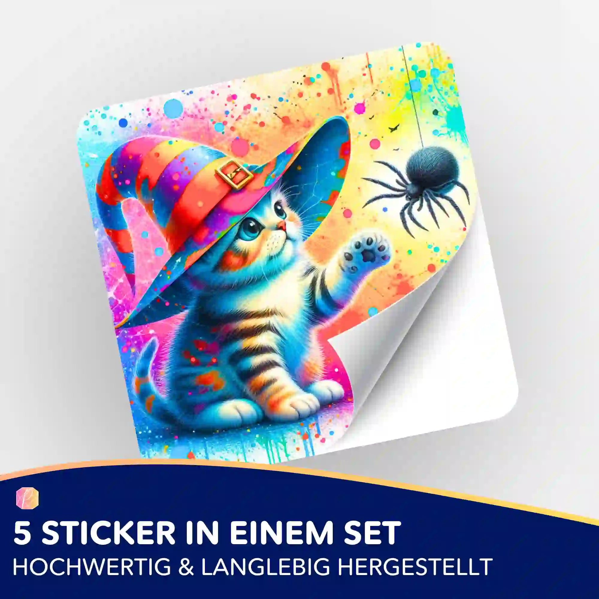 Aufkleber 5er-Set - Kitty Cat die Zauberkatze