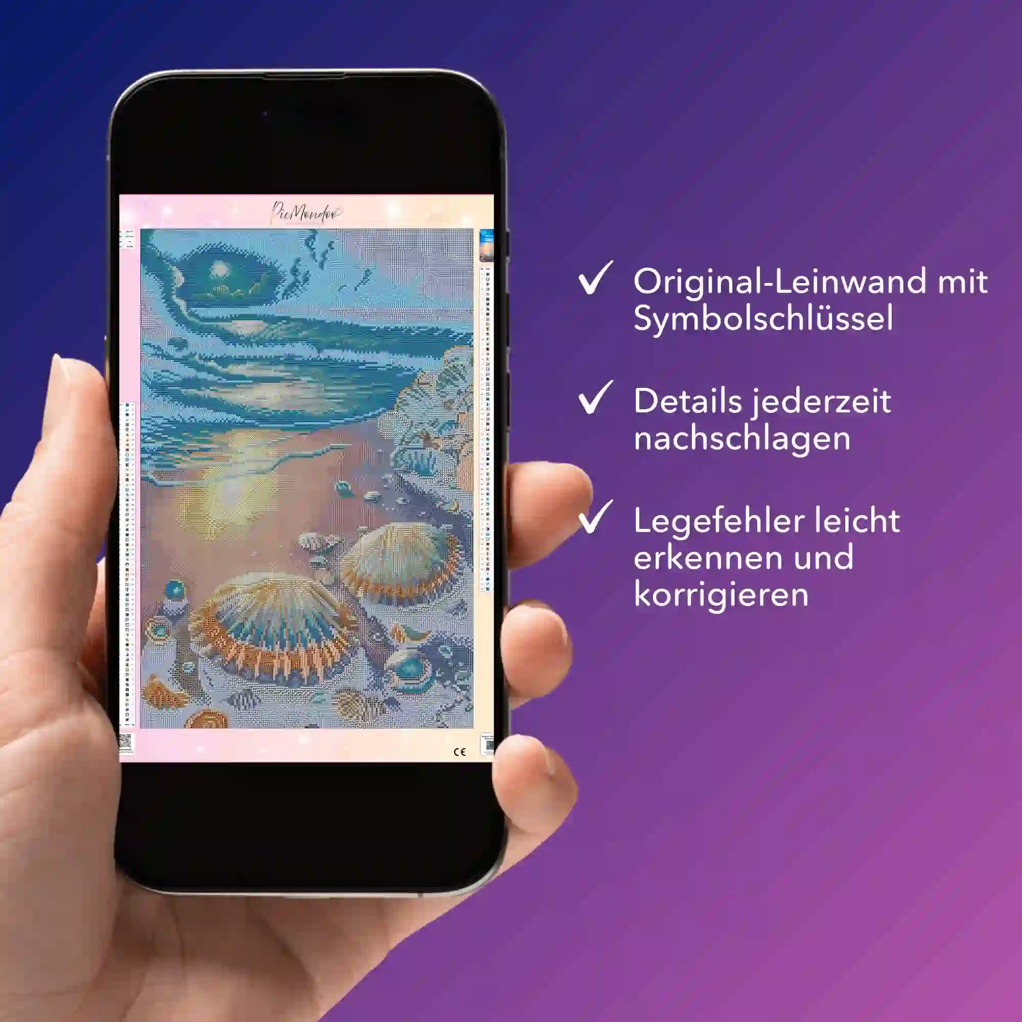 Digitale Bildmappe - Strand im Nachtglanz