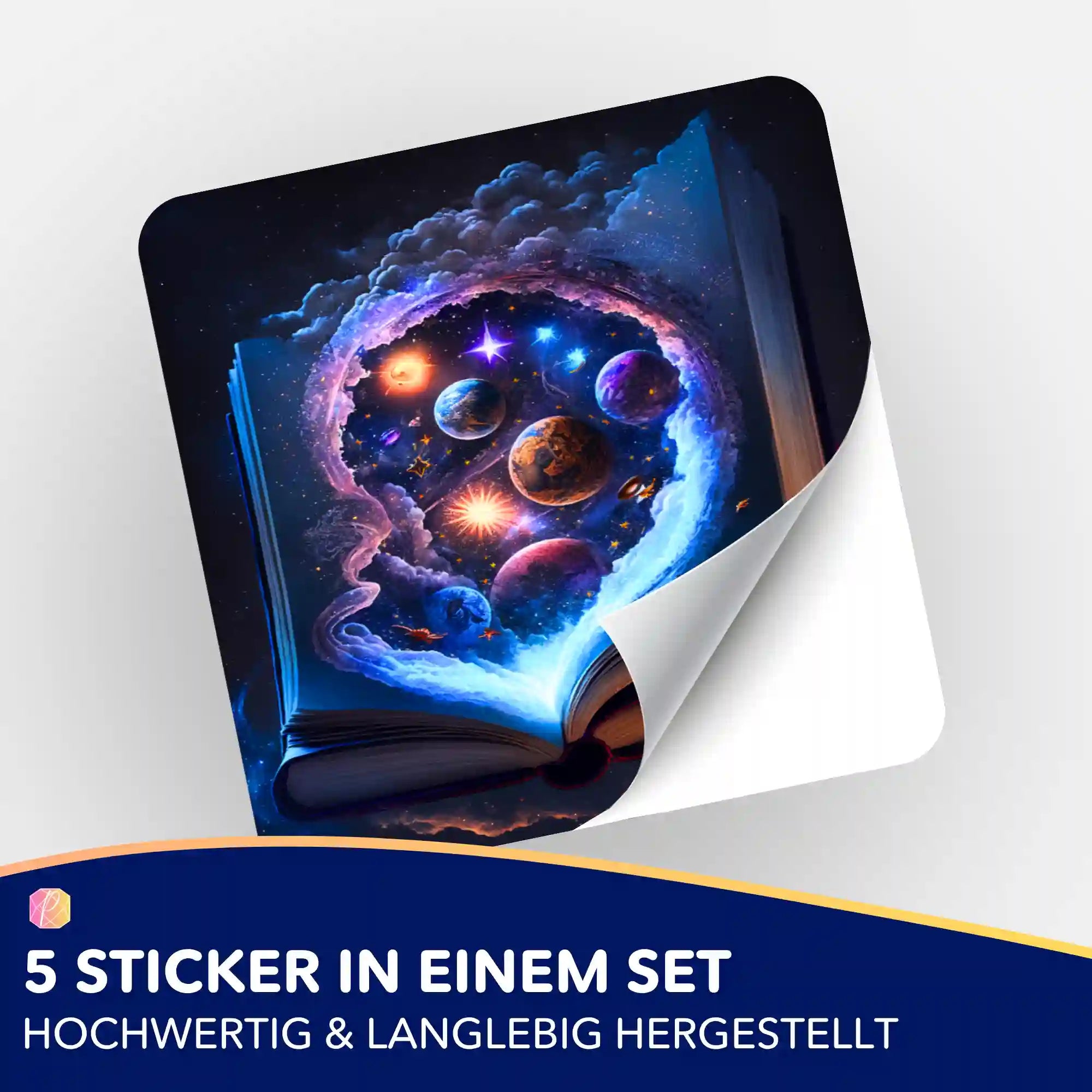 Aufkleber 5er-Set - Book of the Universe "Limited Edition"