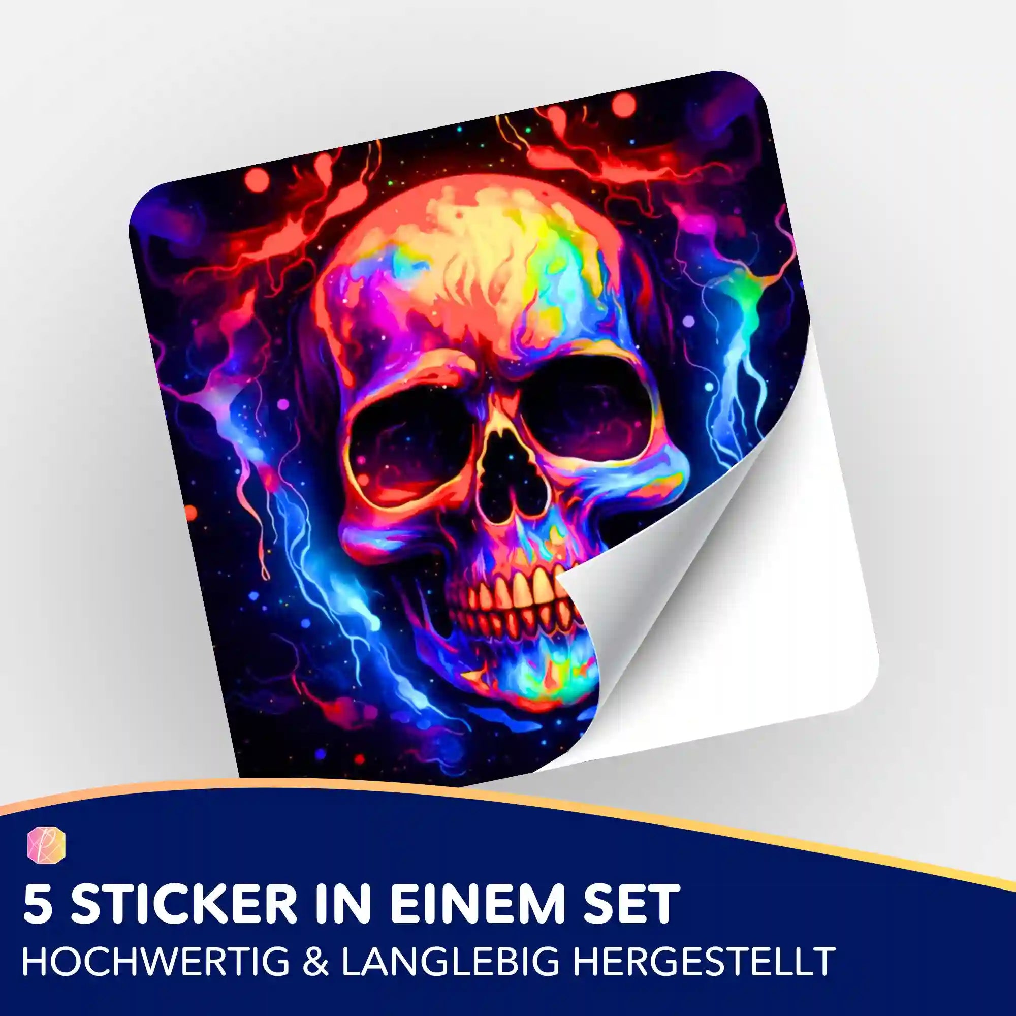 Aufkleber 5er-Set - Skull of Universe "Limited Edition"