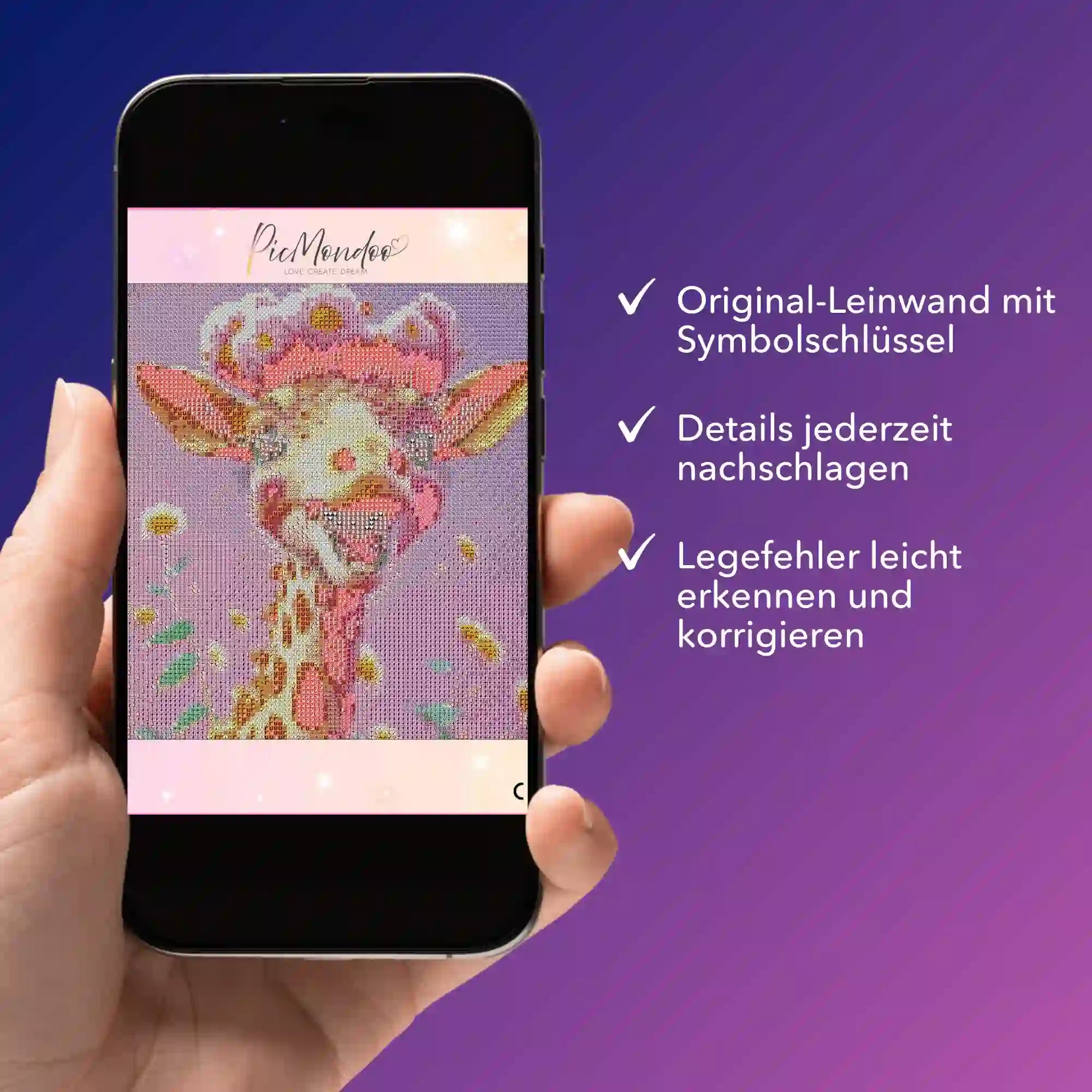 Digitale Bildmappe - Fröhliche Giraffe