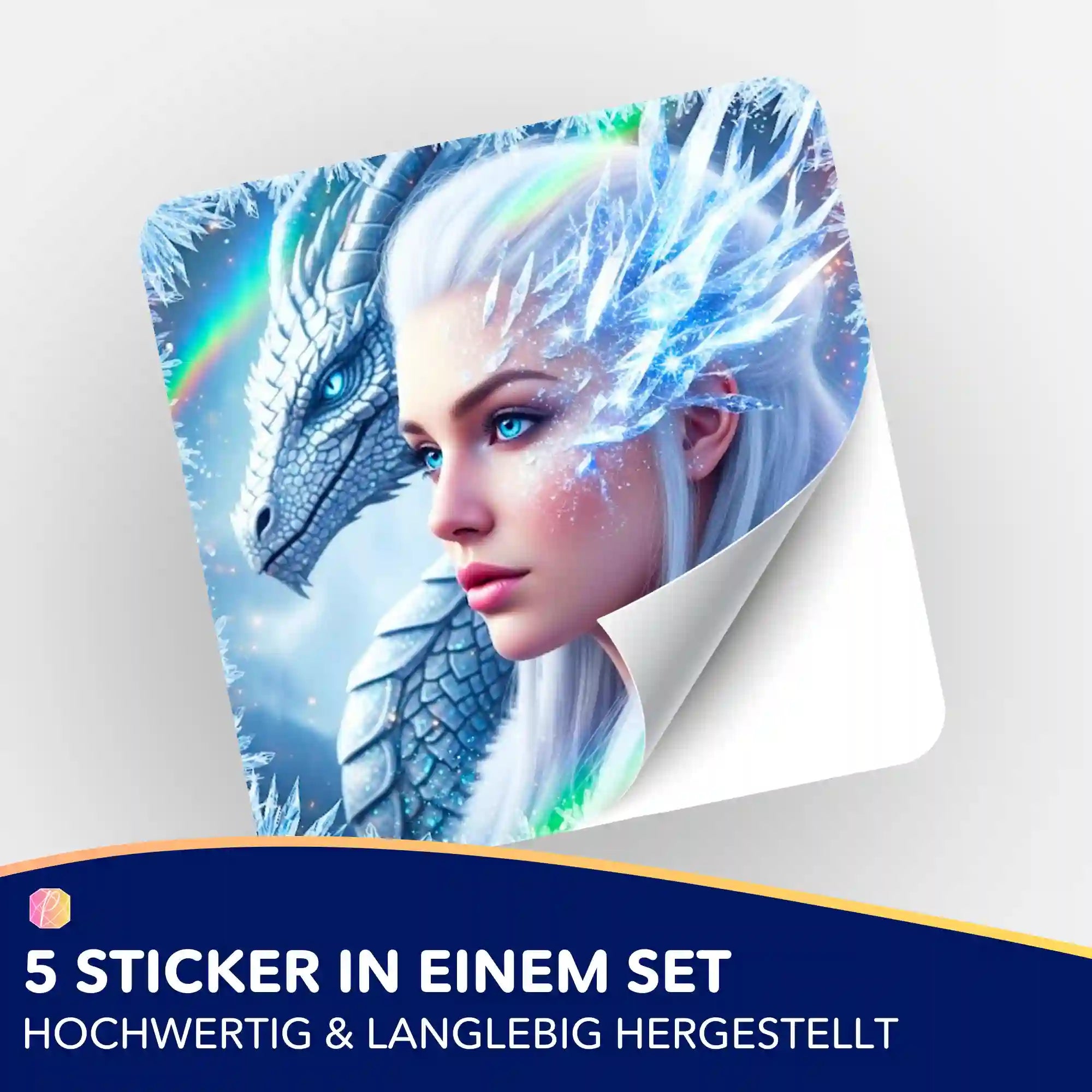 Aufkleber 5er-Set - Dragon Queen