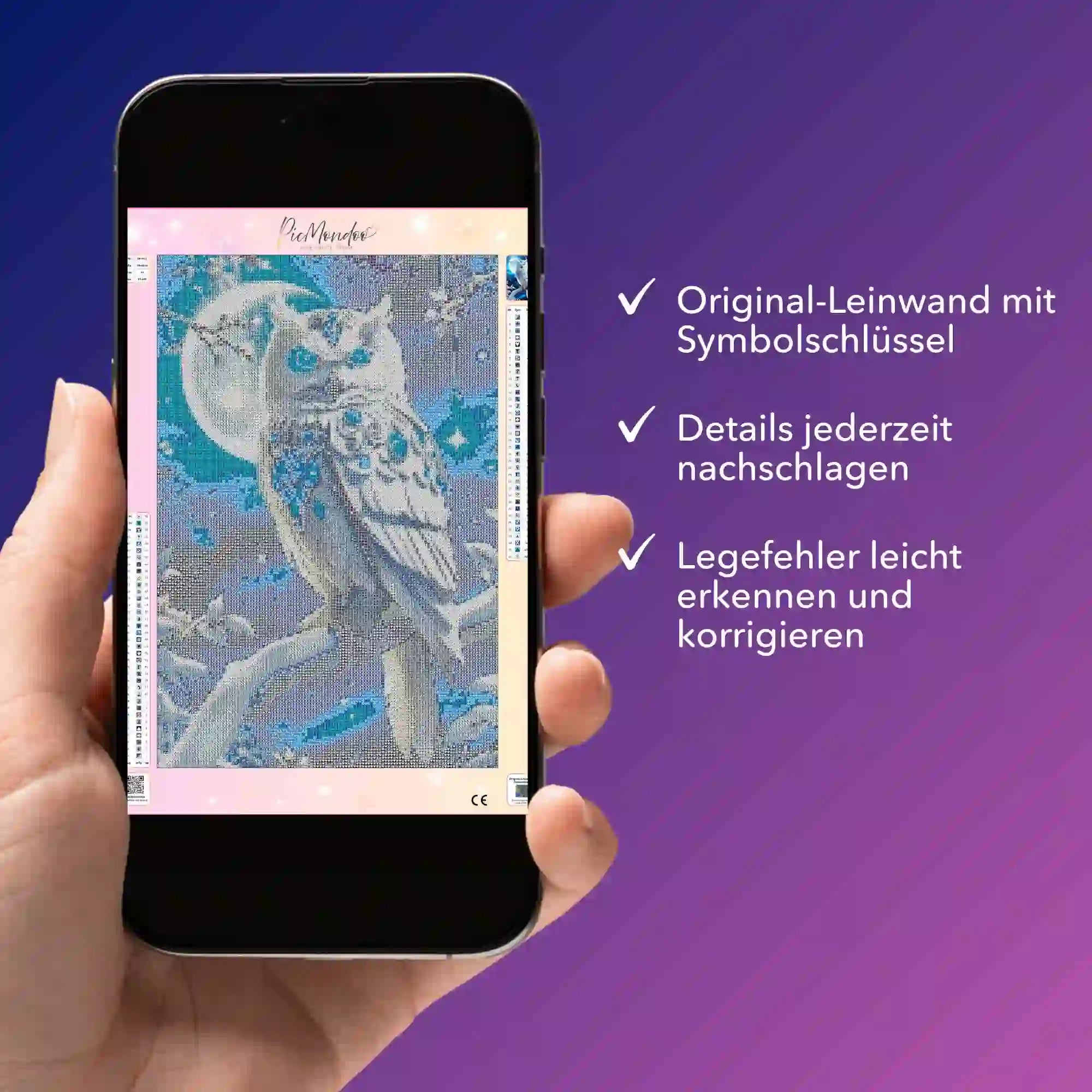 Digitale Bildmappe - Blue eyes owl