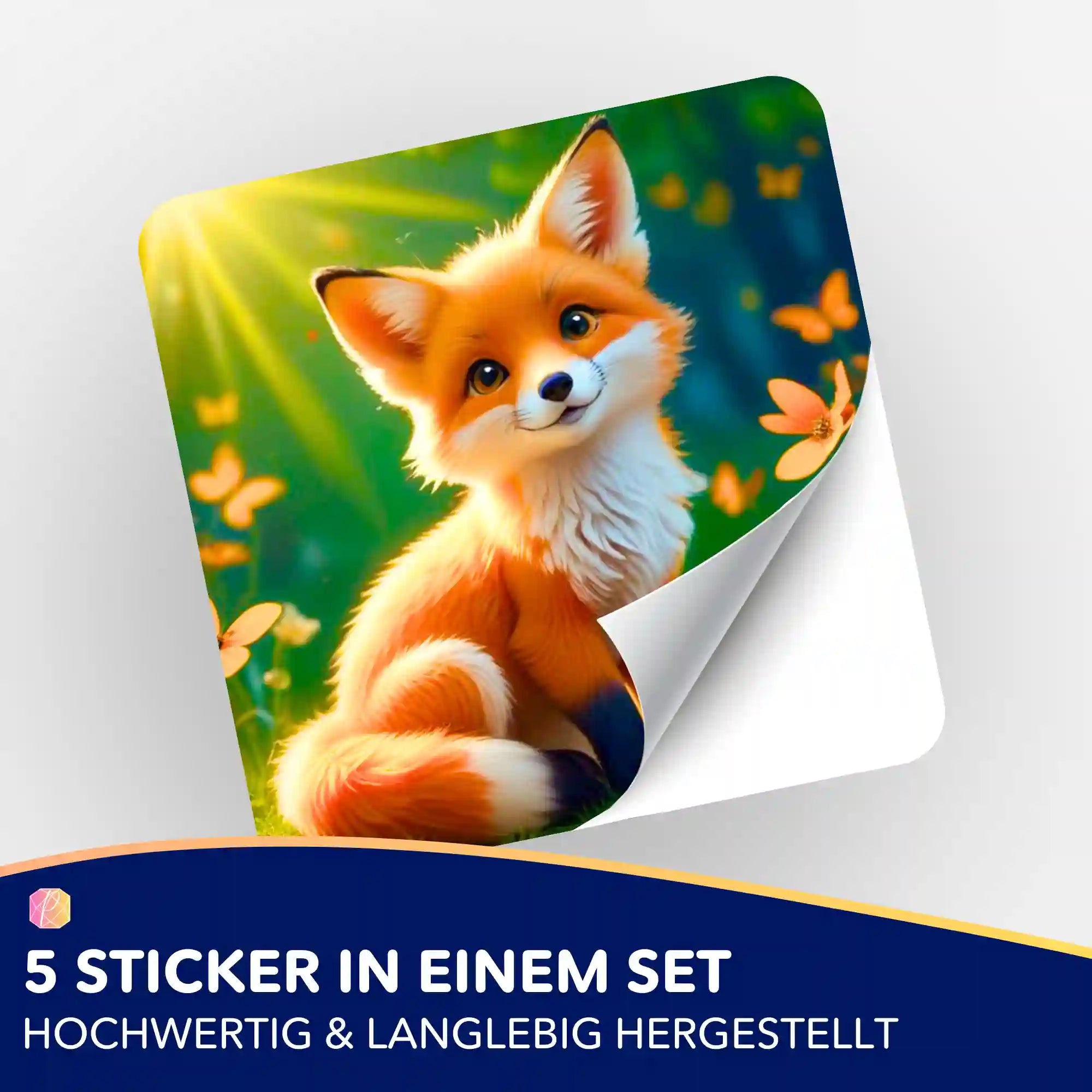 Aufkleber 5er-Set - Moni Live Verkauf - Foxy Casper