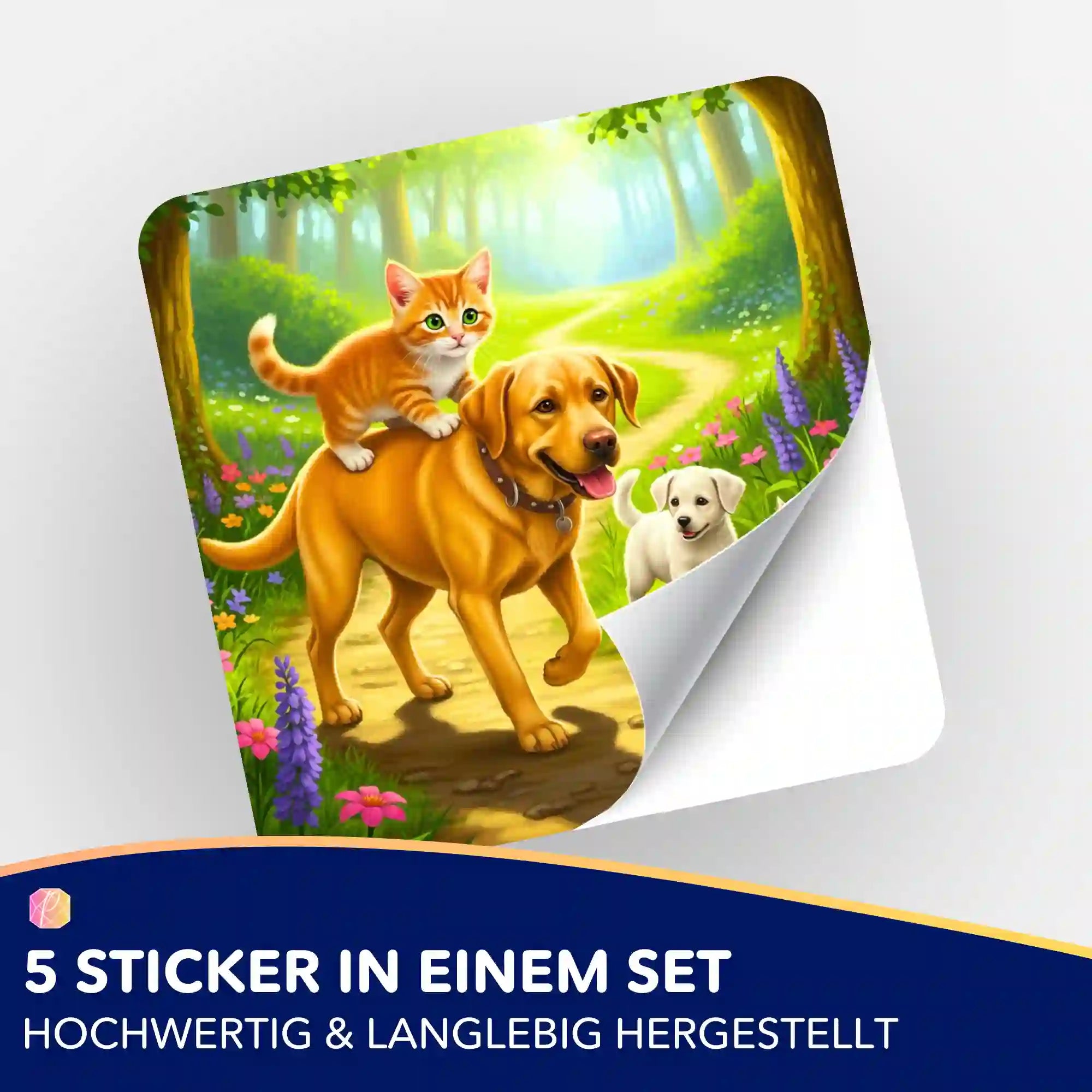 Aufkleber 5er-Set - Waldspaziergang "Limited Edition"
