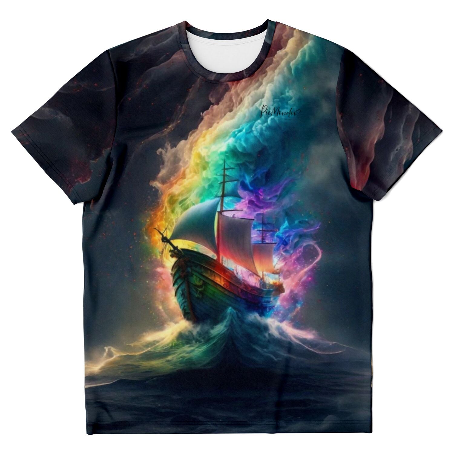 Dreamer T-Shirt - Multi Special - Schiff im bunten Meer