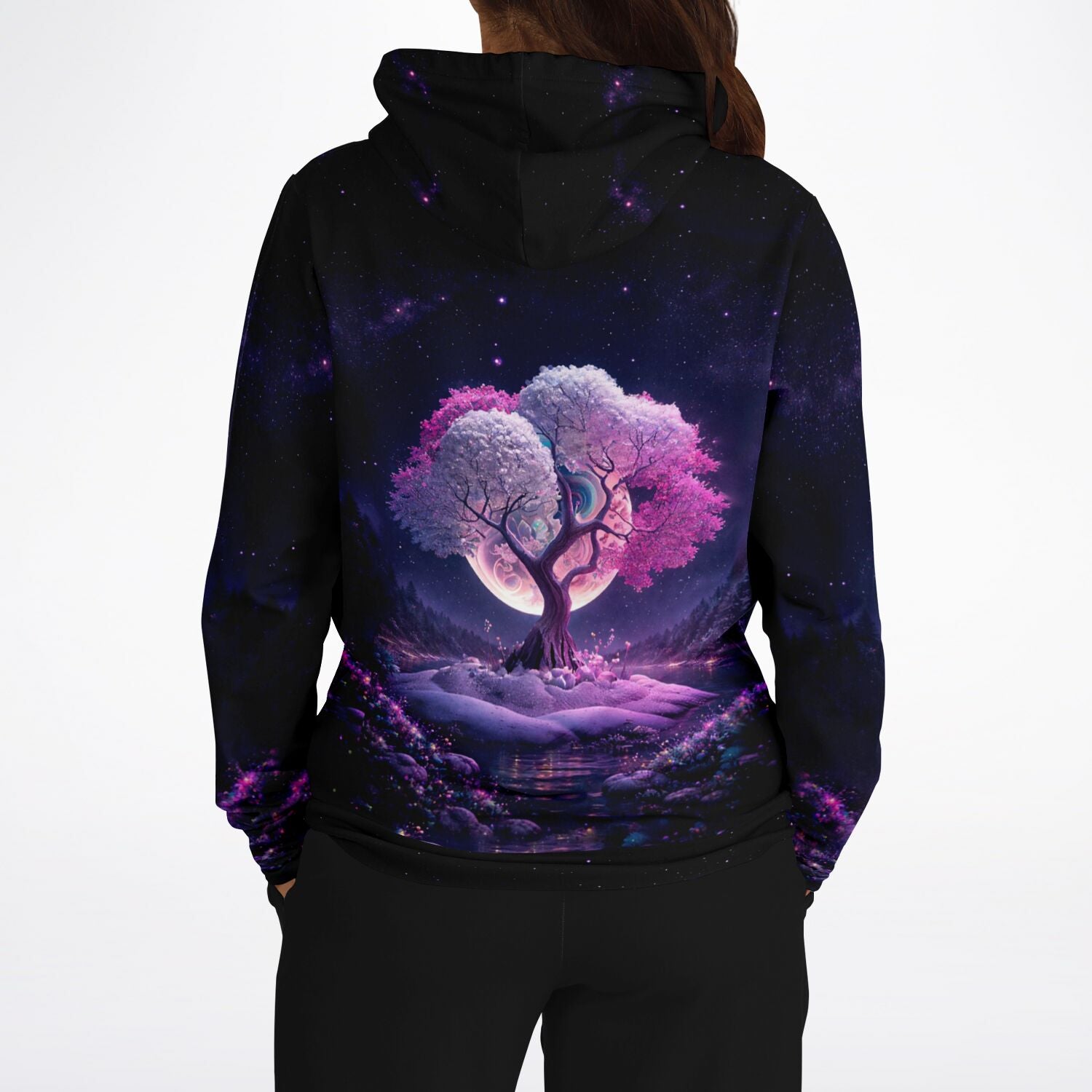 Dreamer Hoodie - Multi Special - Pink Tree at Night